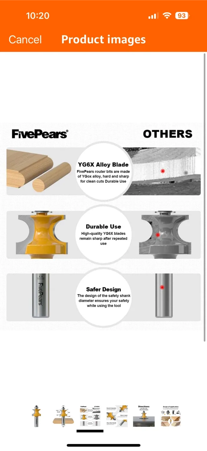 FivePears Router Bit - 1/2 inch image indicator(3)