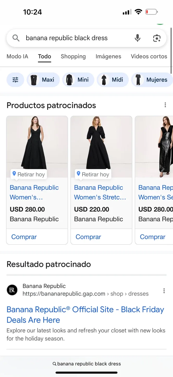 Banana Republic Black Dress - Size M image indicator(8)