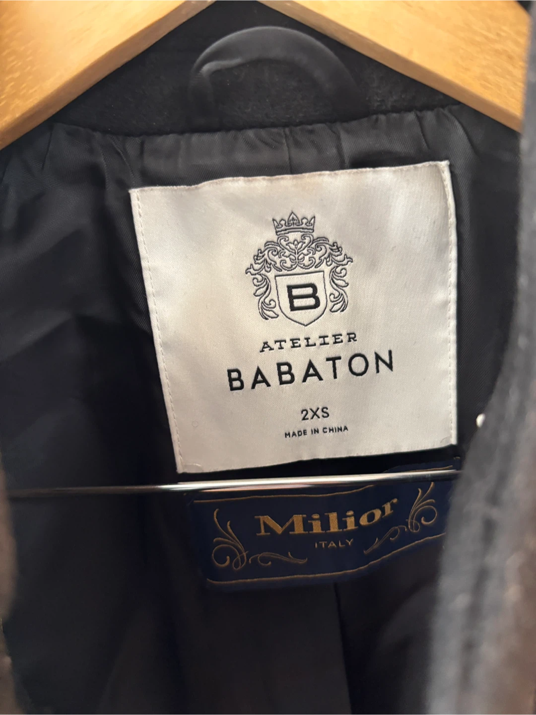 Babaton Atelier Coat - 2XS - Black - photo 3