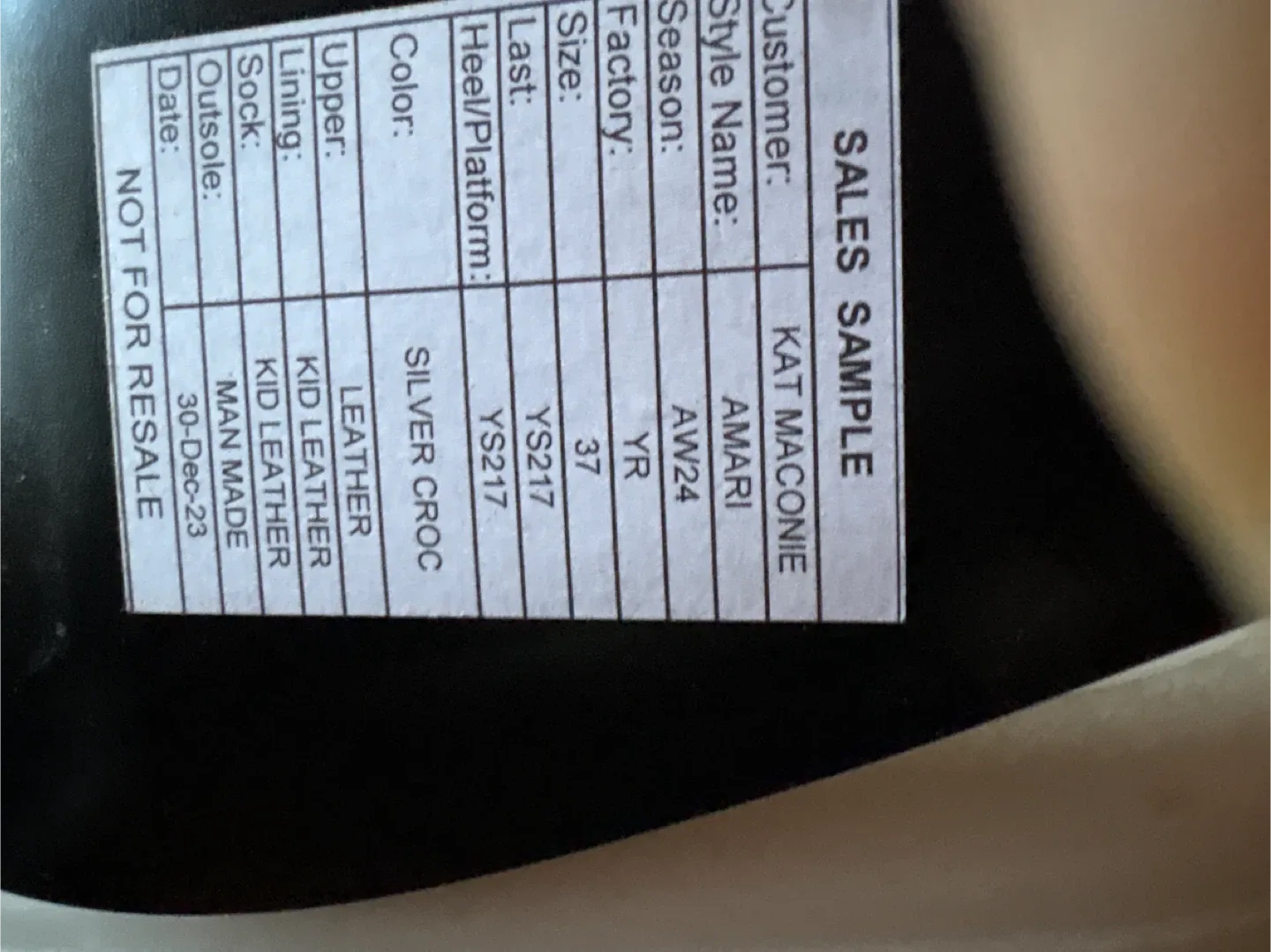 Kat Maconie Amari Silver Croc Ankle Boots - Size 37 image indicator(3)