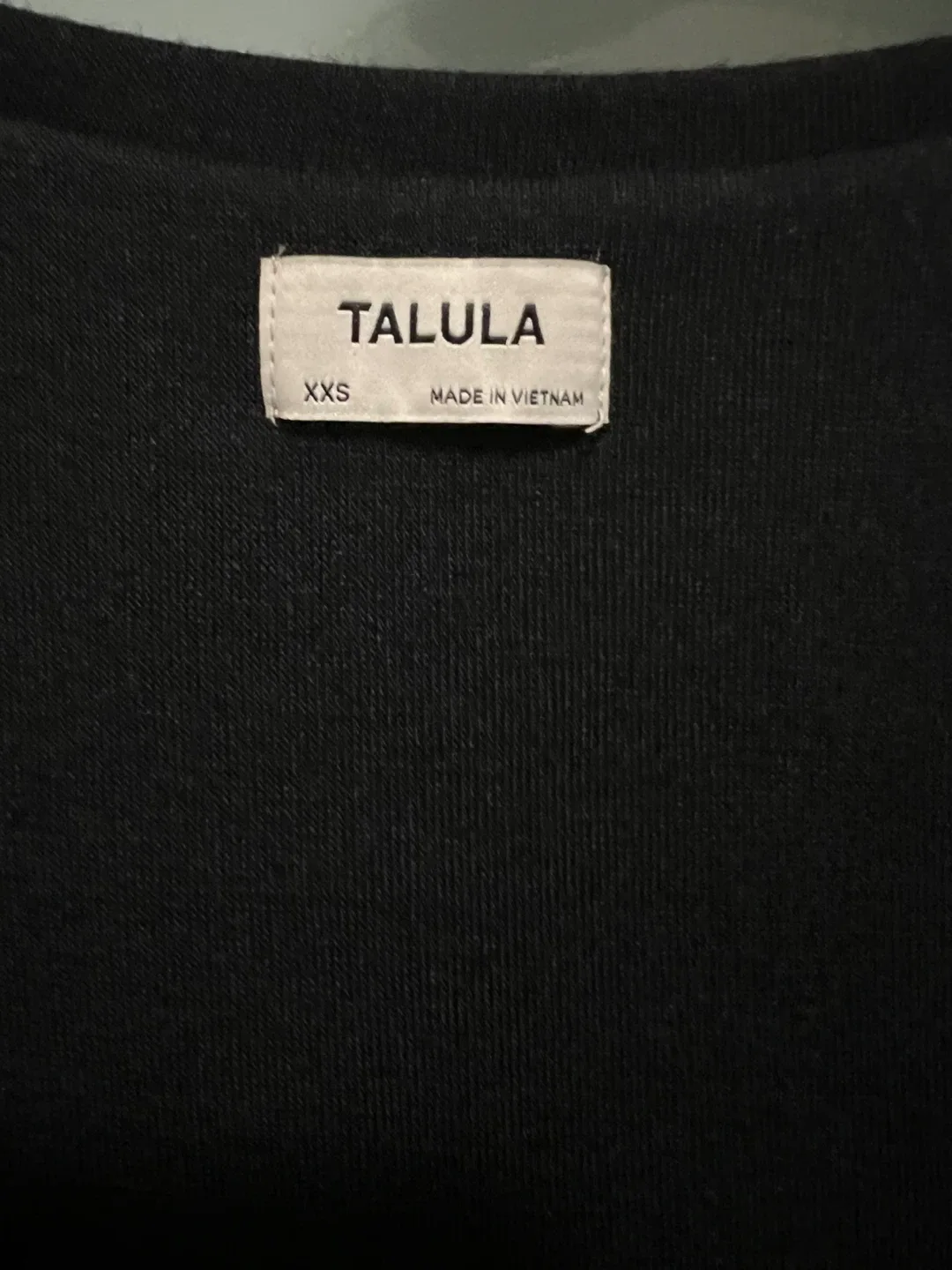 Brand new with tags: Aritzia Talula Black V-Neck Dress XXS image indicator(3)