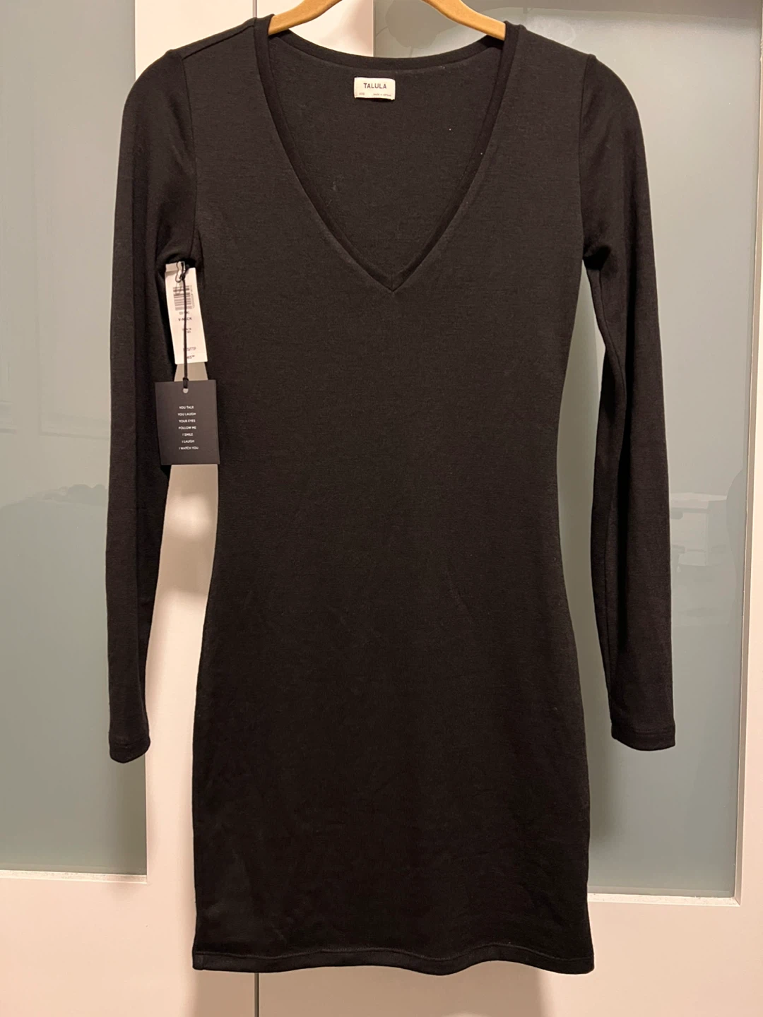 Brand new with tags: Aritzia Talula Black V-Neck Dress XXS