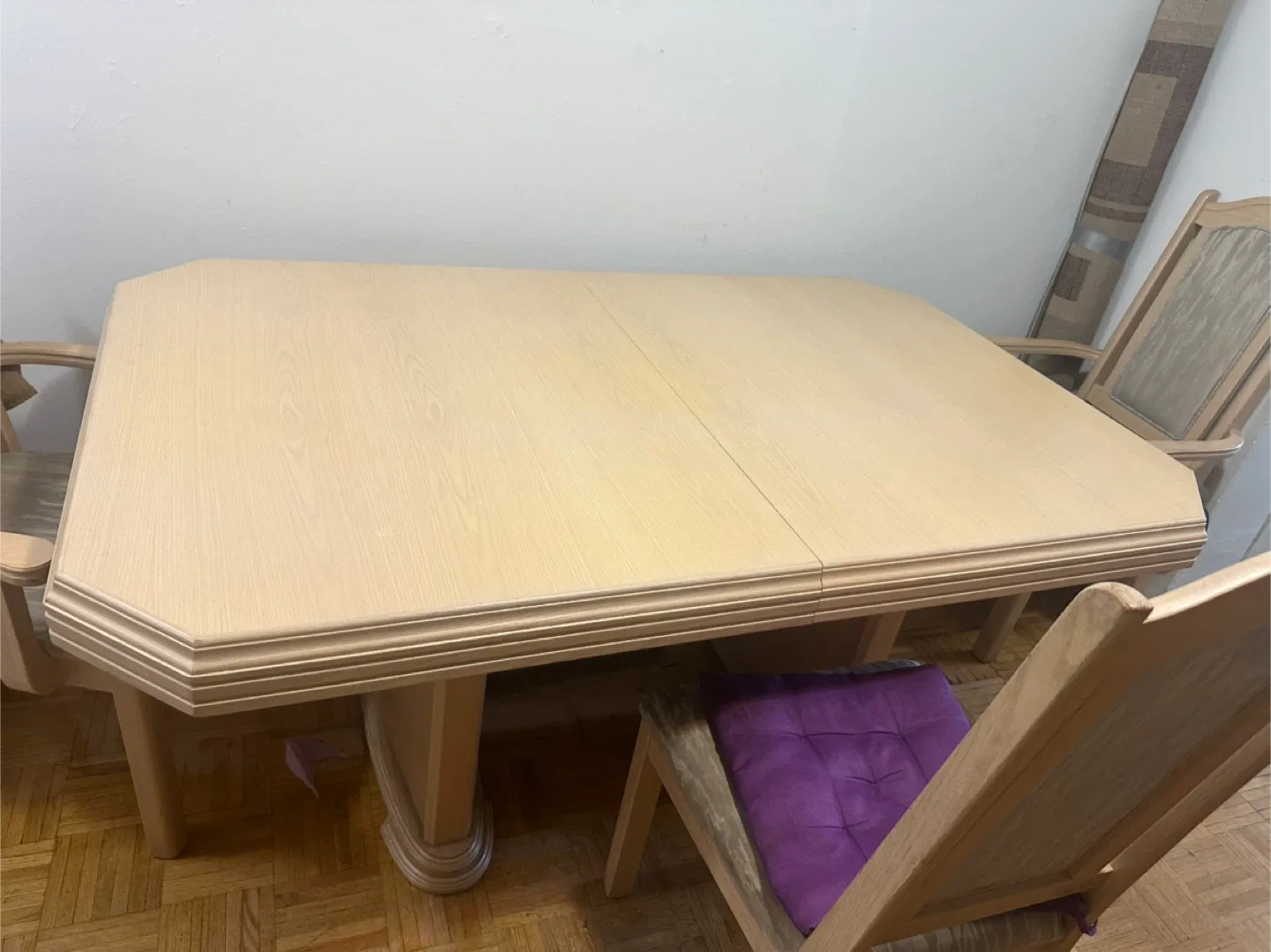 Wooden Dining Table with 6 Chairs image indicator(4)