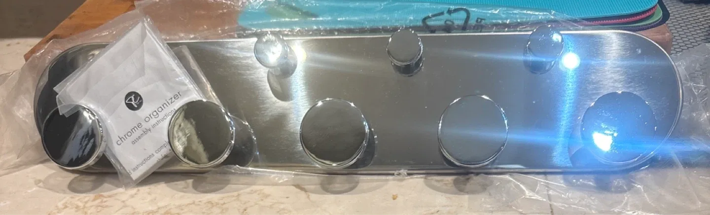 Chrome Organizer with Assembly Instructions