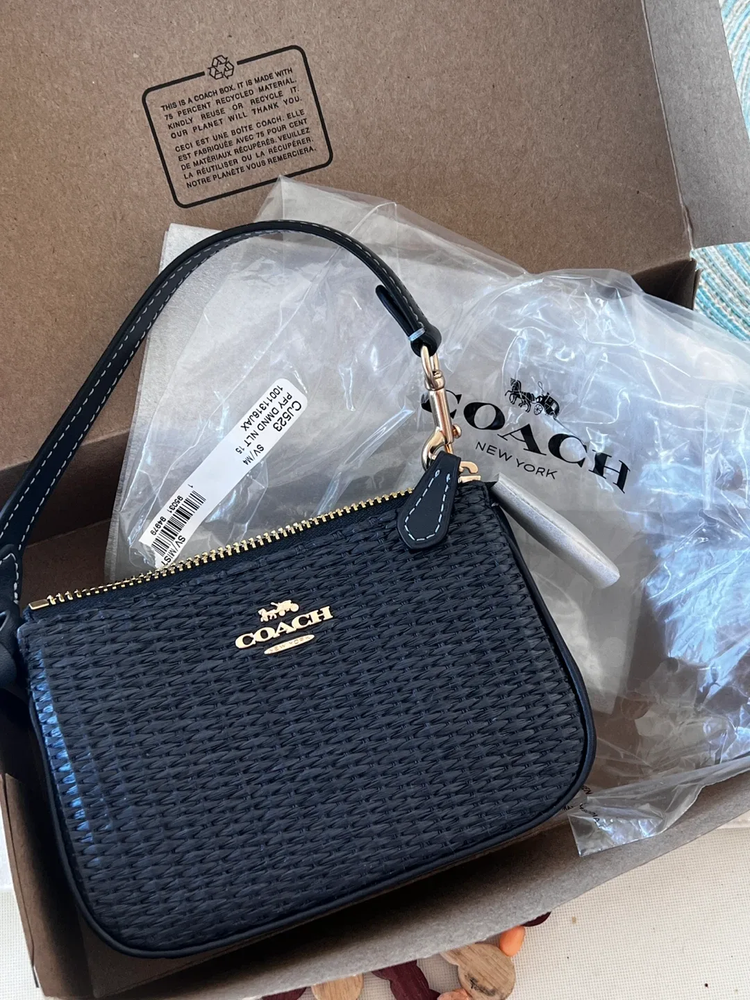 Coach CJ523 Black Crossbody Bag - New in Box!