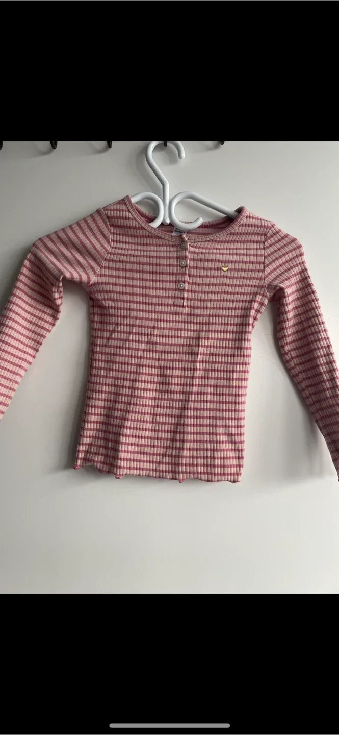 OshKosh B'gosh 6/6X Pink Striped Top