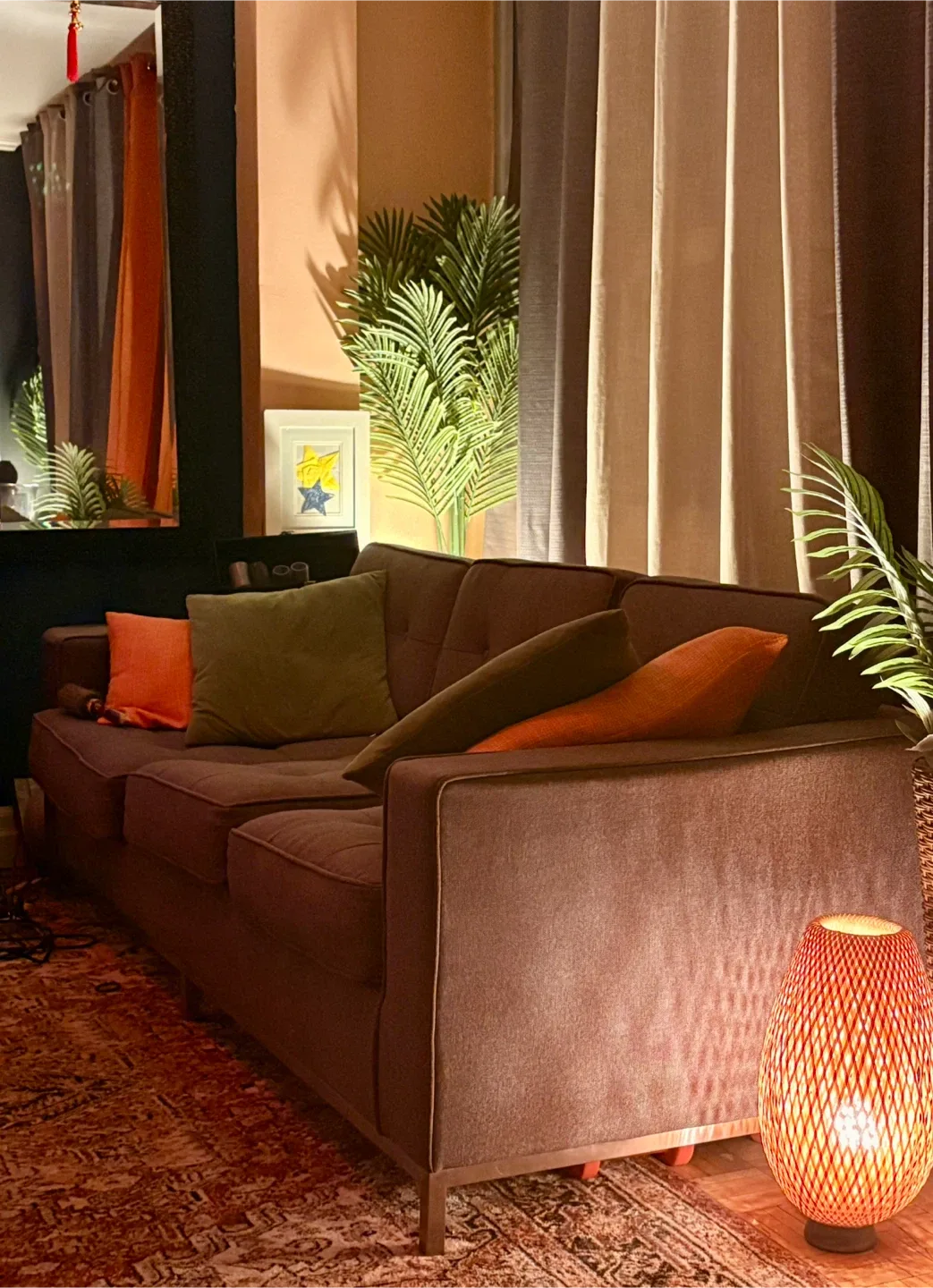 Grey Three Seater Sofa