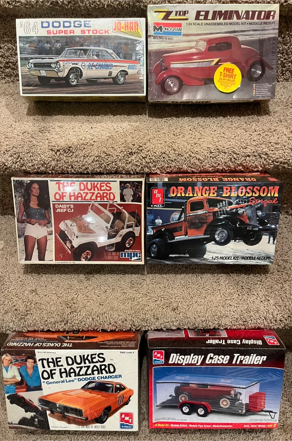 Vintage Car Model Kits - Dukes of Hazzard, Dodge