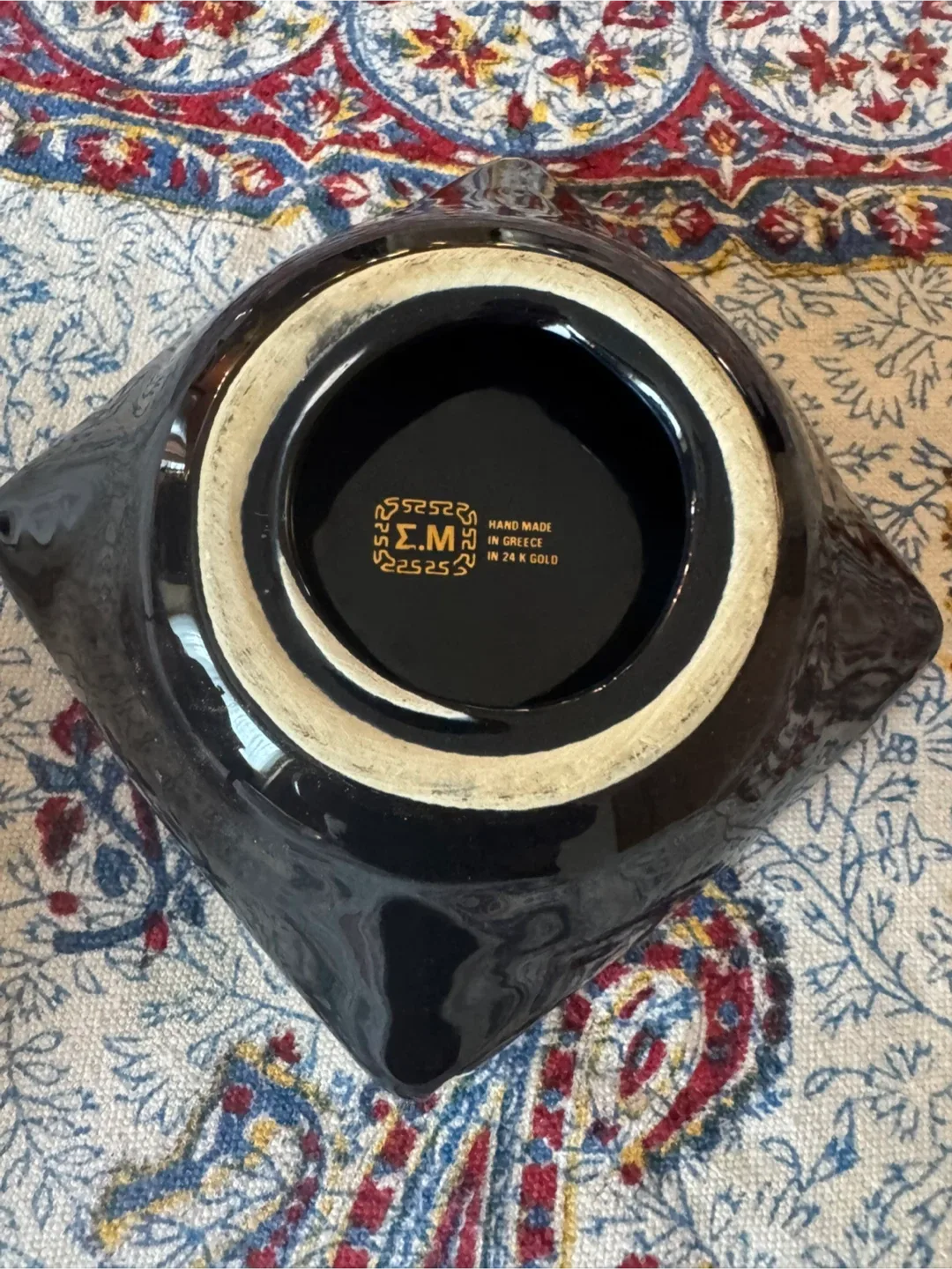 Σ.Μ Hand Made in Greece Ashtray image indicator(2)