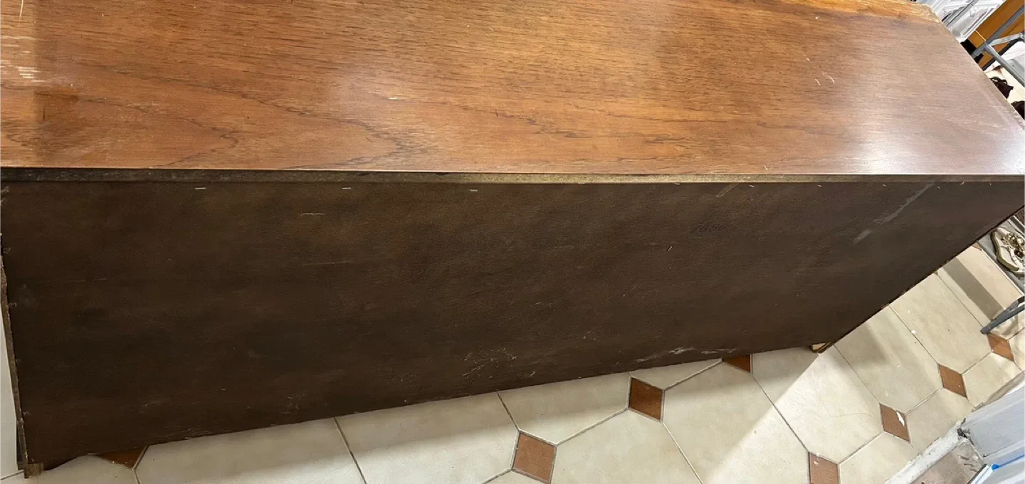 Black Friday Sale BOLD 70s Spanish Revival Credenza Solid Wood image indicator(5)