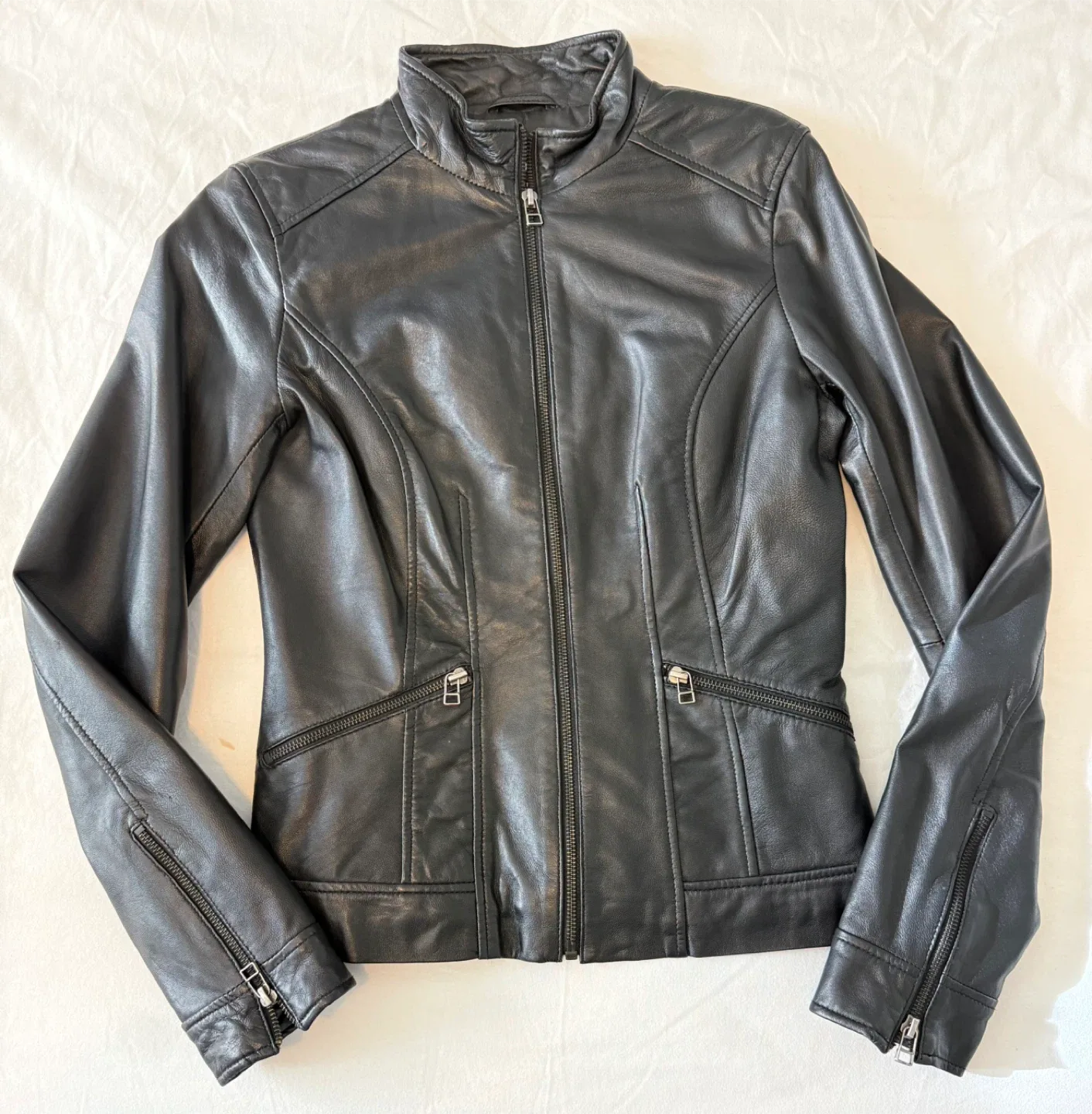 Danier Black Leather Jacket
