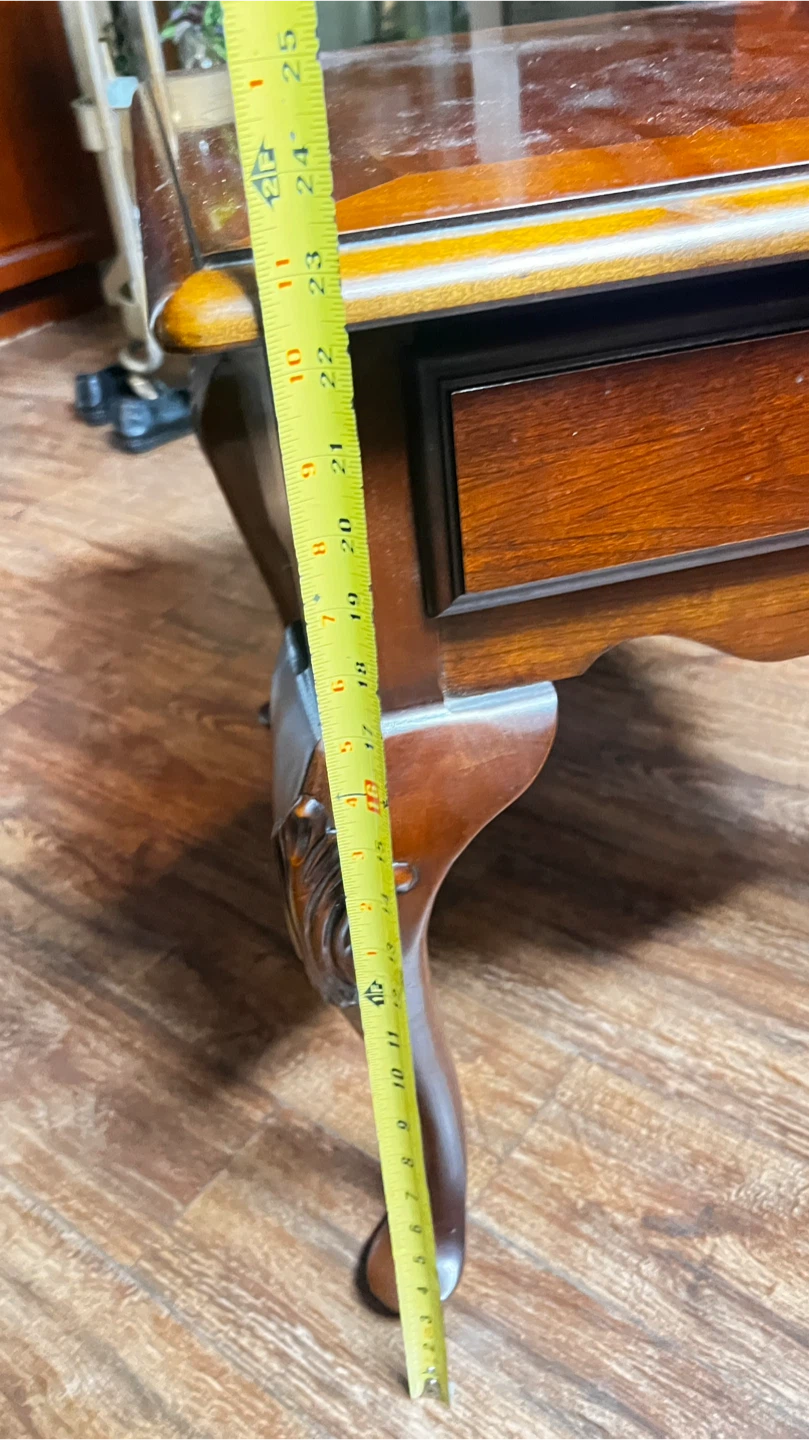Wooden Side Table with Drawer - photo 5