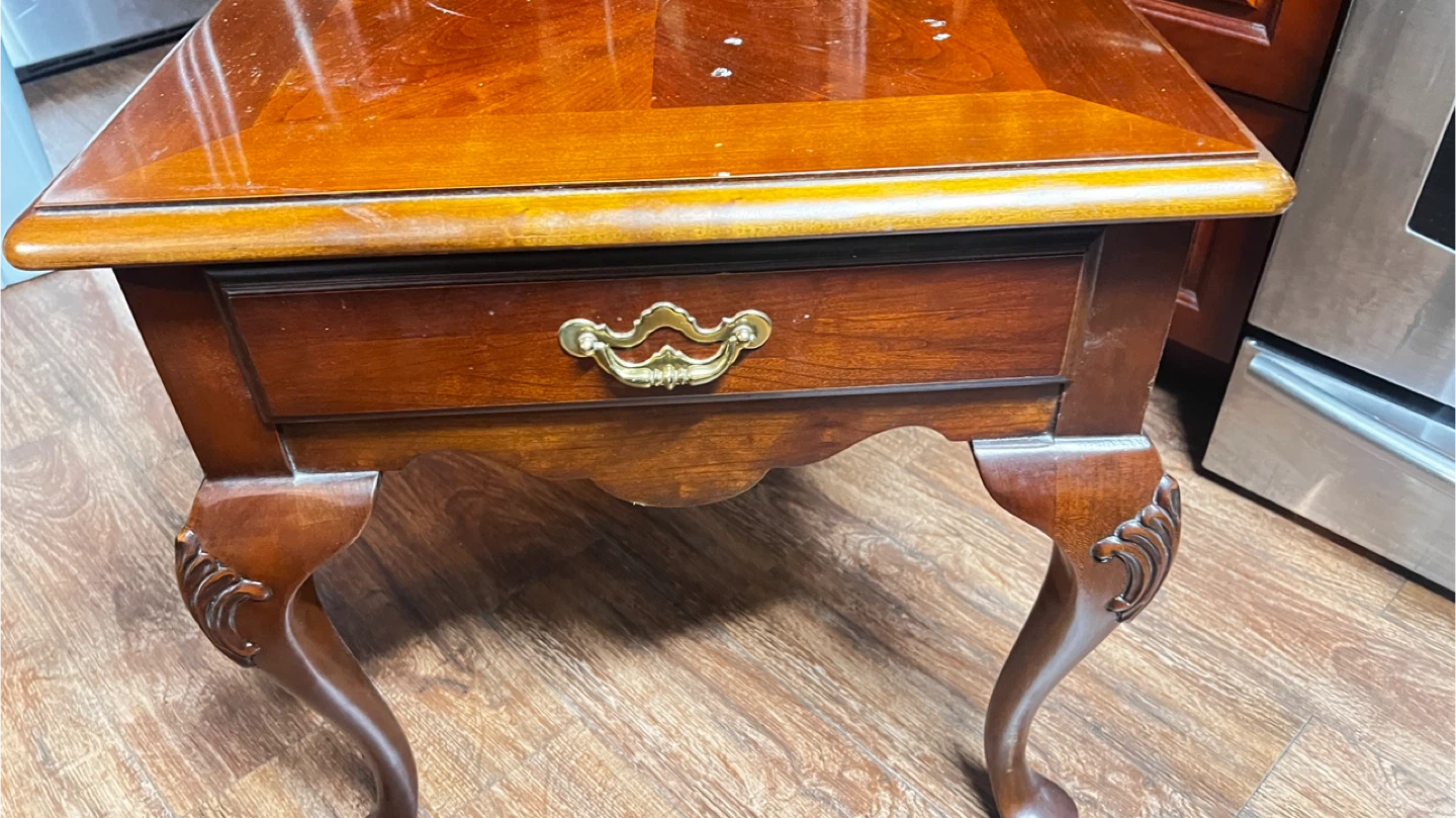 Wooden Side Table with Drawer