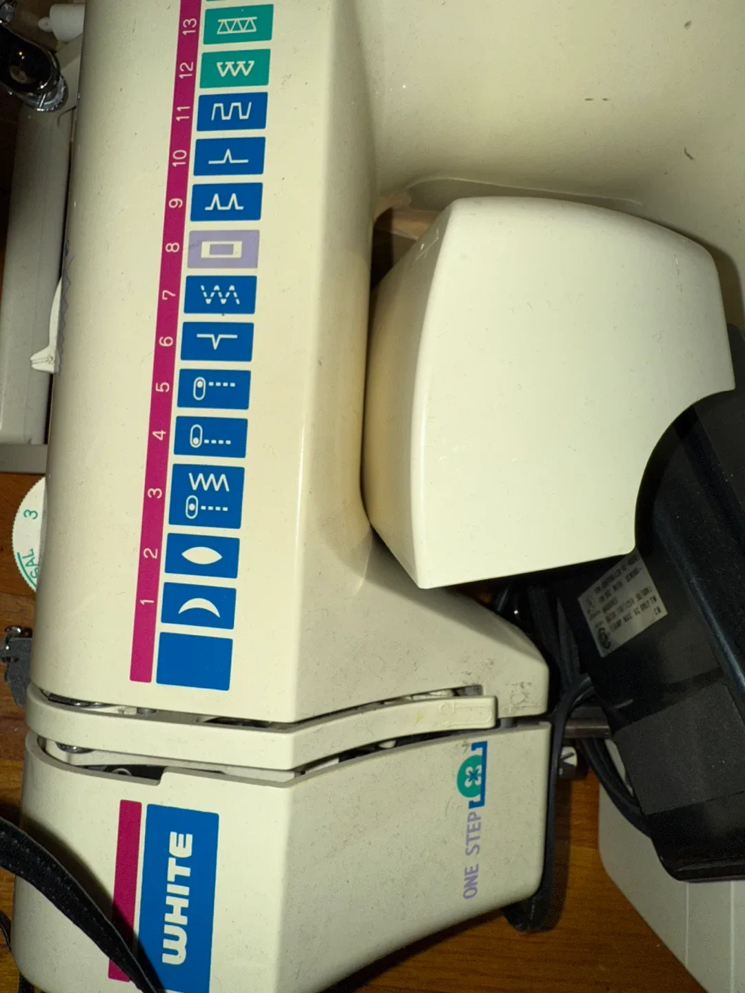 White Jeans Machine Sewing Machine