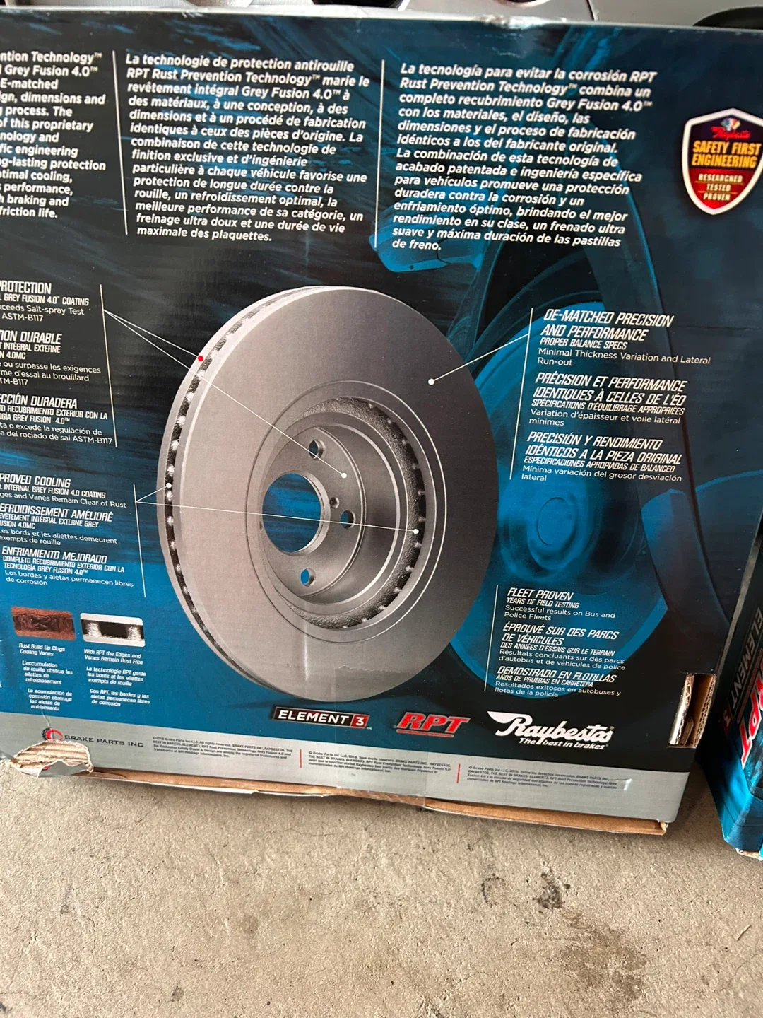 Raybestos Element3 RPT Brake Disc 980567FZN image indicator(3)