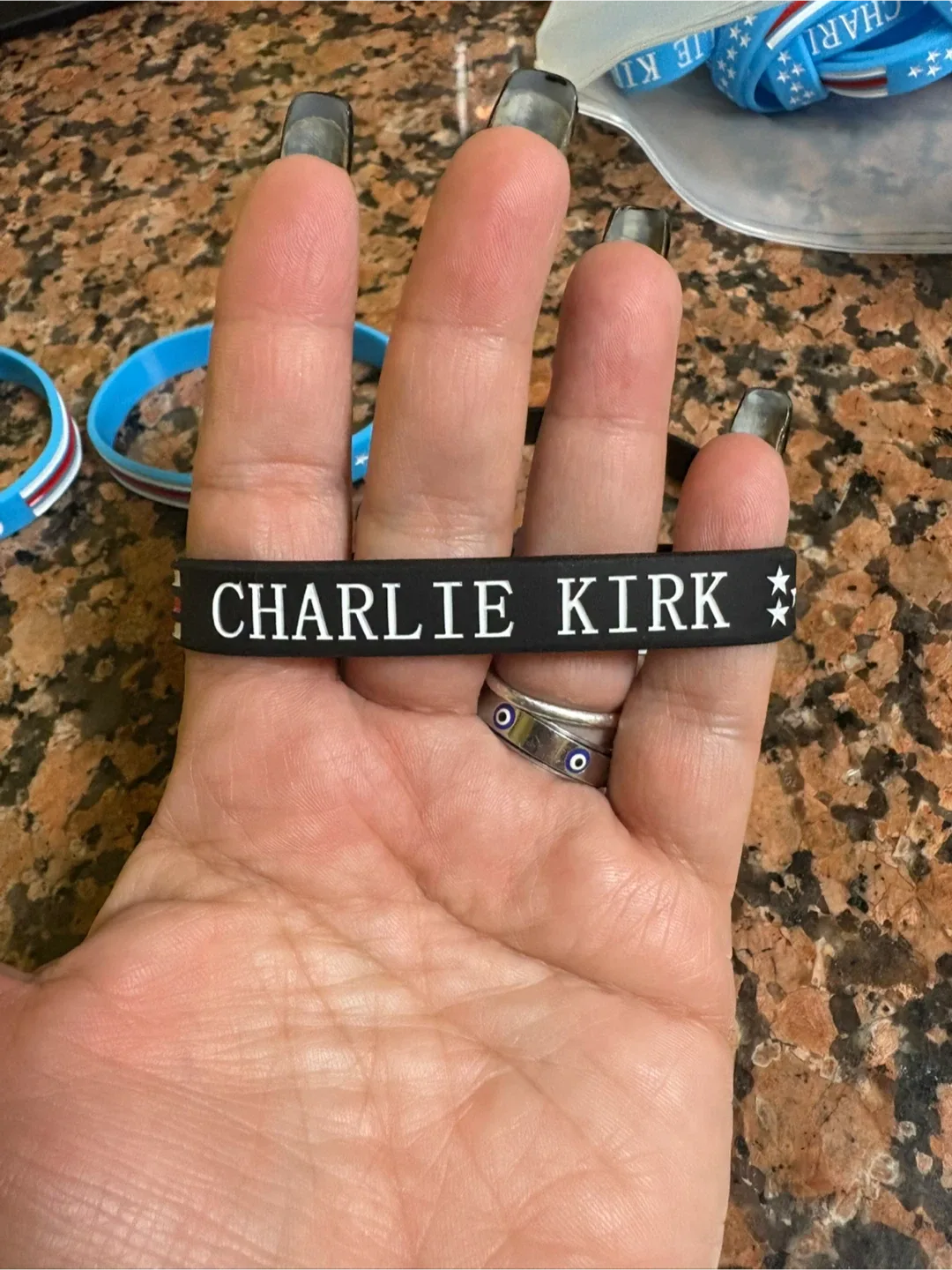 Charlie Kirk Rubber Bracelets image indicator(4)