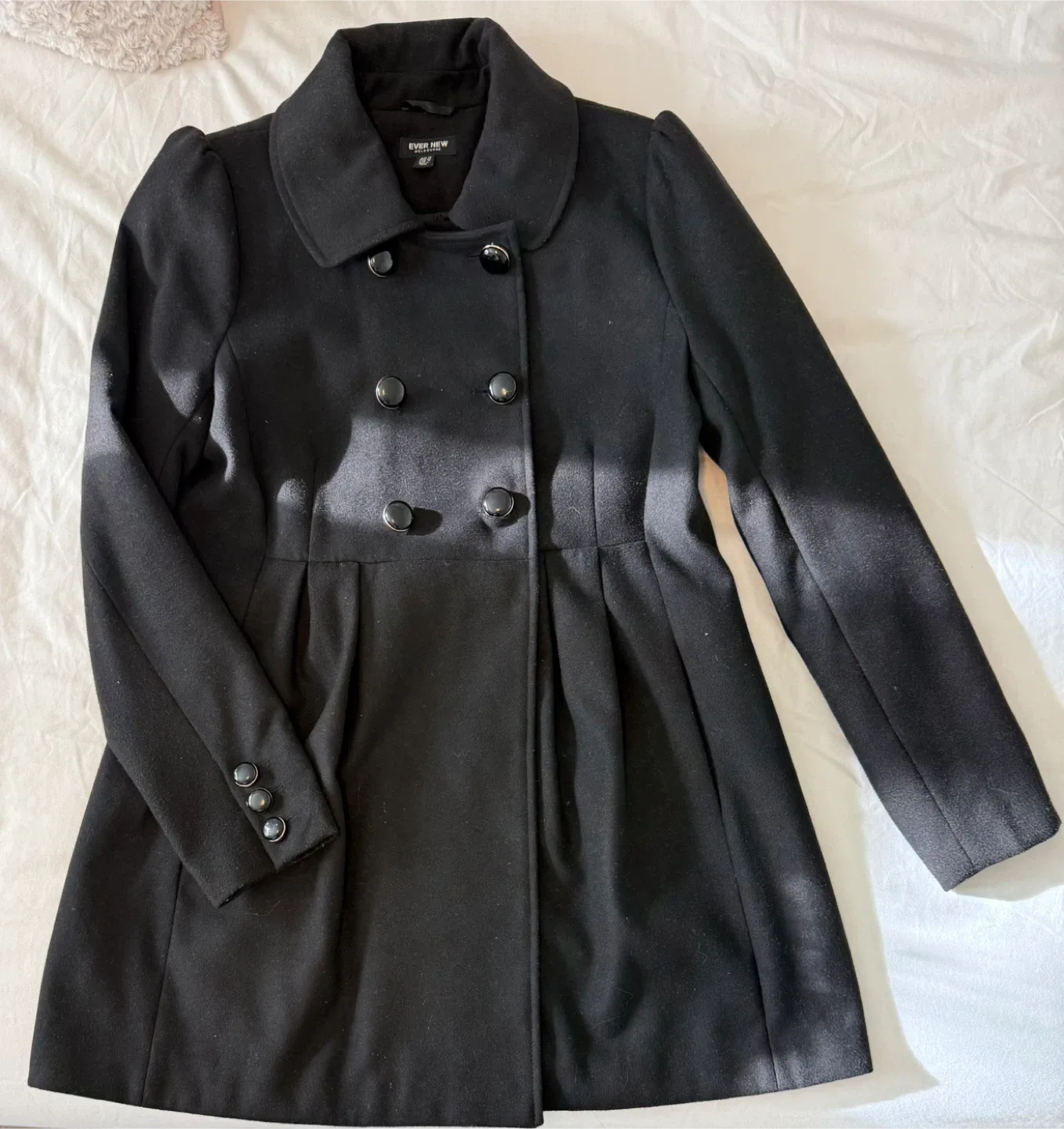 EvernewBlack Coat - Size 6-8