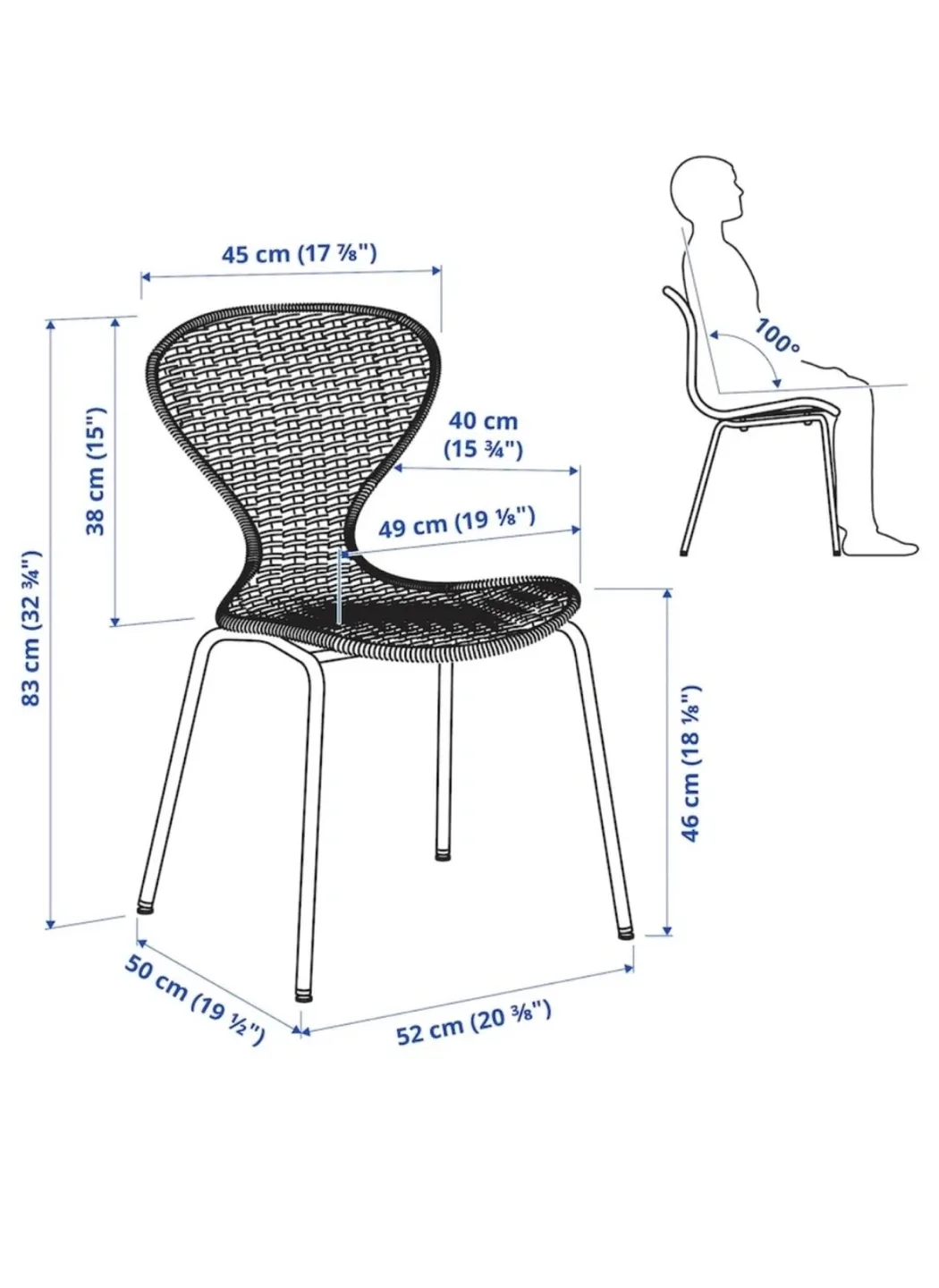 2 Ikea Rattan Chairs Alvsta
