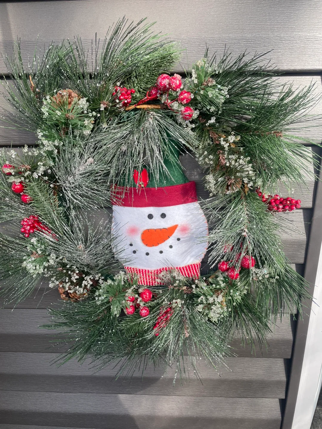 Snowman Christmas Wreath