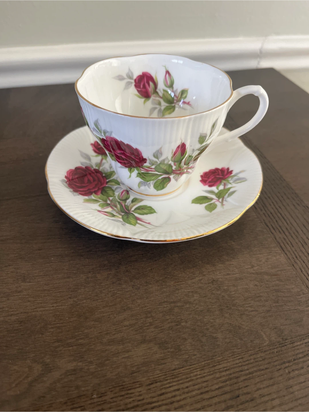 Royal Albert Bone China Canadian Rose Tea Cup & Saucer