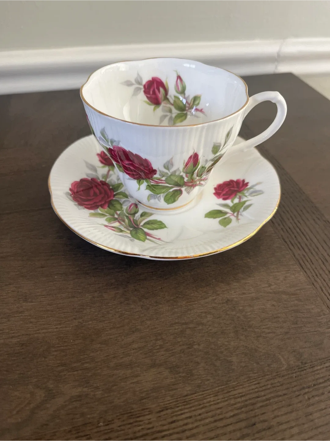 Royal Albert Bone China Canadian Rose Tea Cup & Saucer
