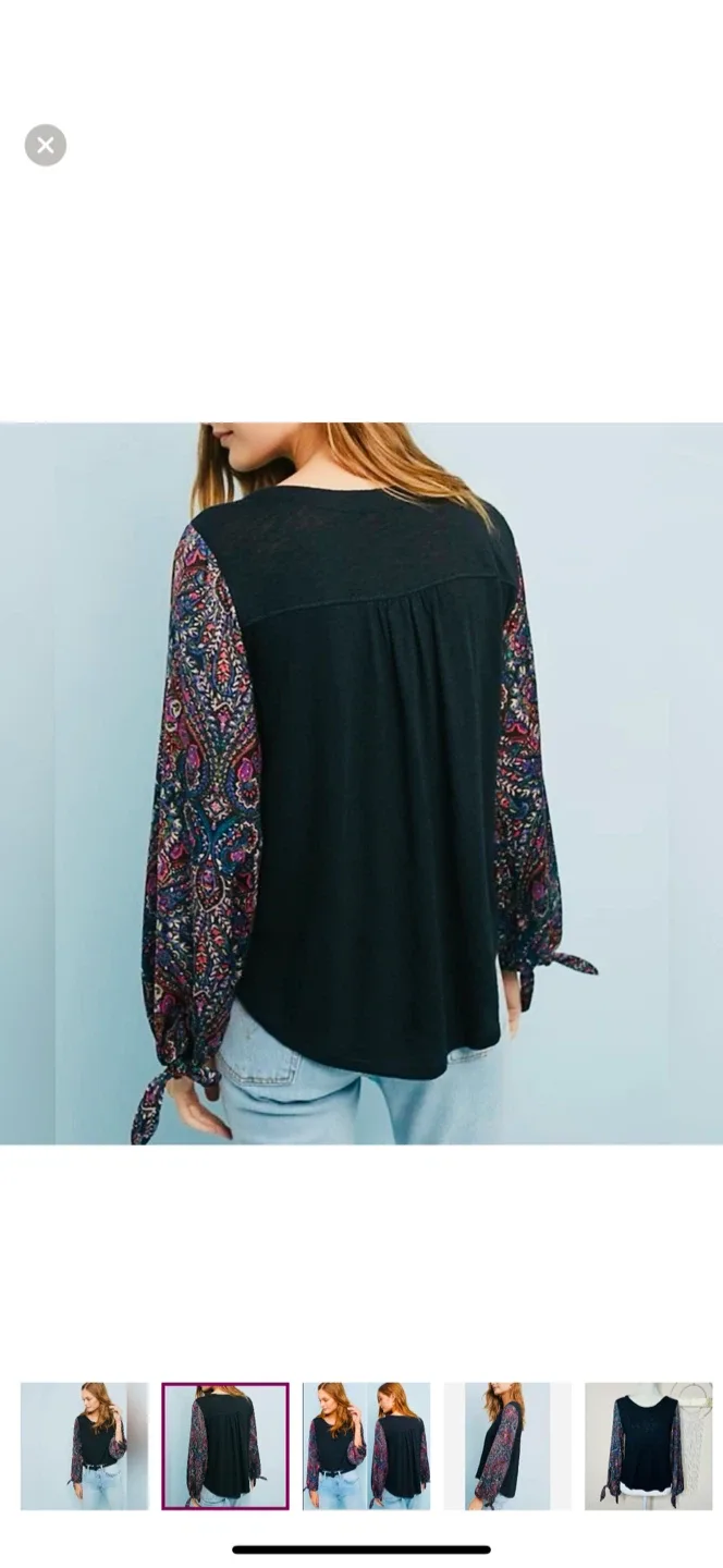 Anthropologie akemi + kin Maybelle Paisley Print Top image indicator(2)