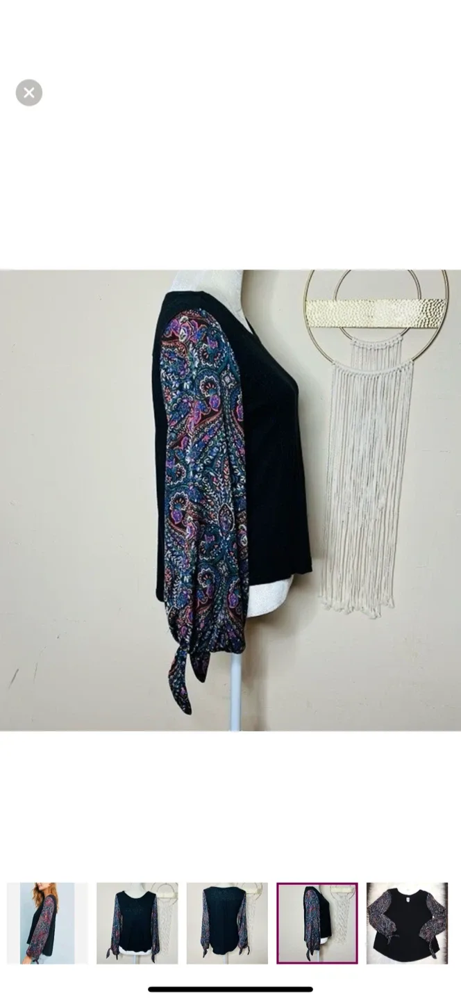 Anthropologie akemi + kin Maybelle Paisley Print Top image indicator(7)