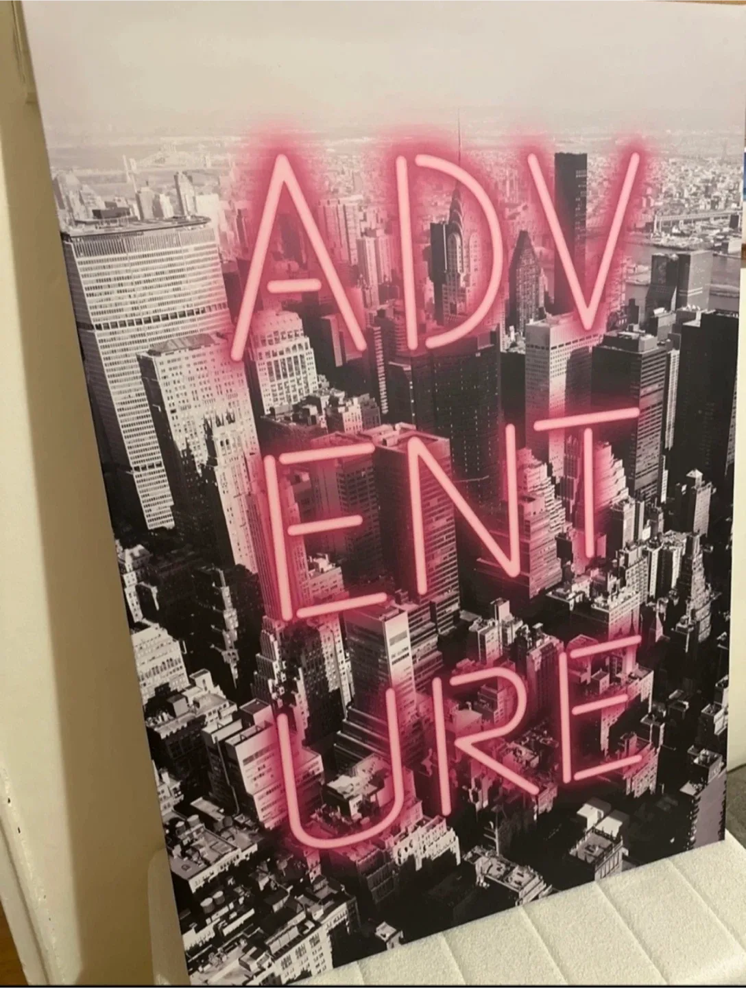 Adventure Neon Sign Wall Art
