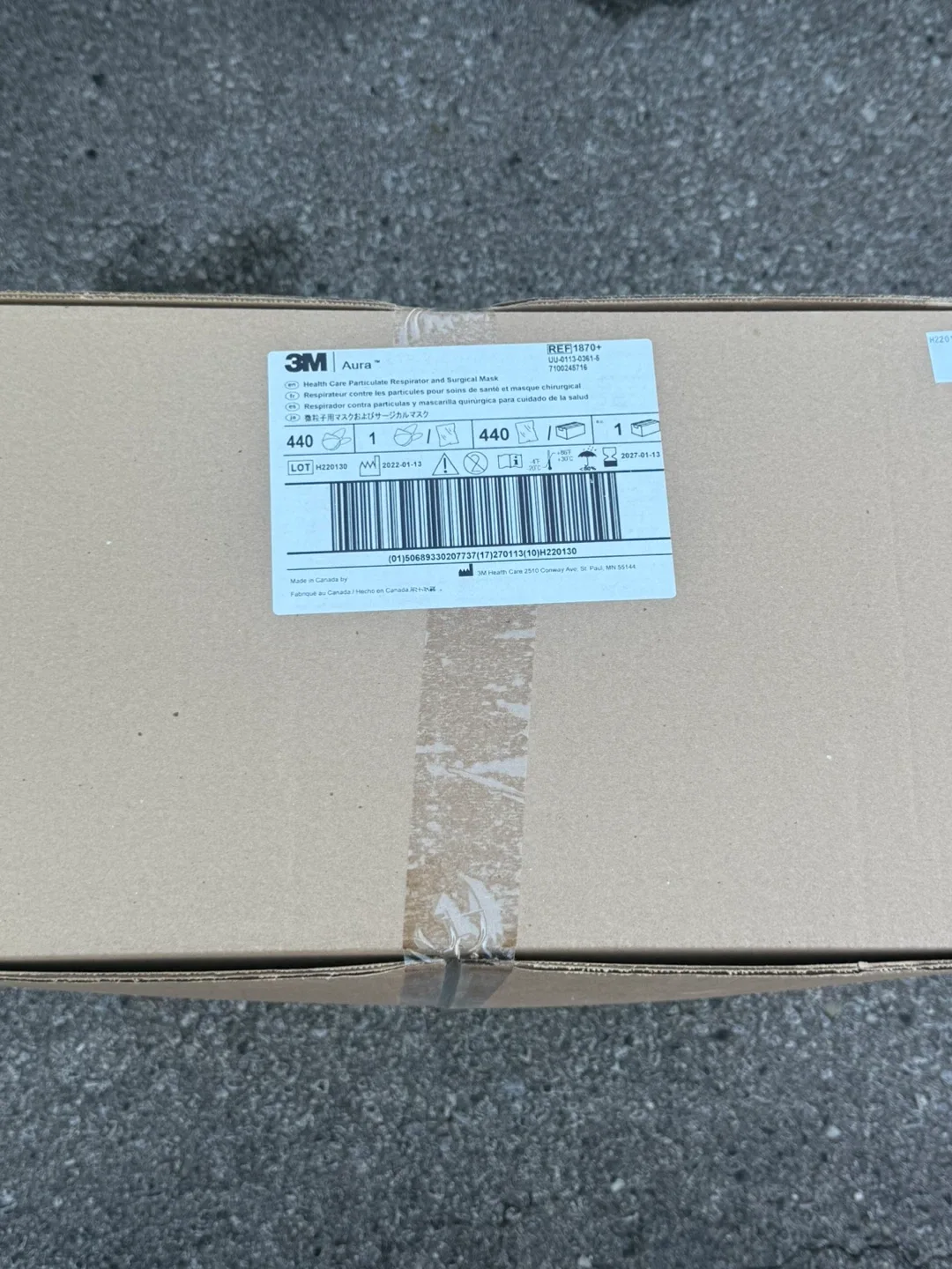 New 3M Aura Health Care Particulate Respirator Masks image indicator(3)