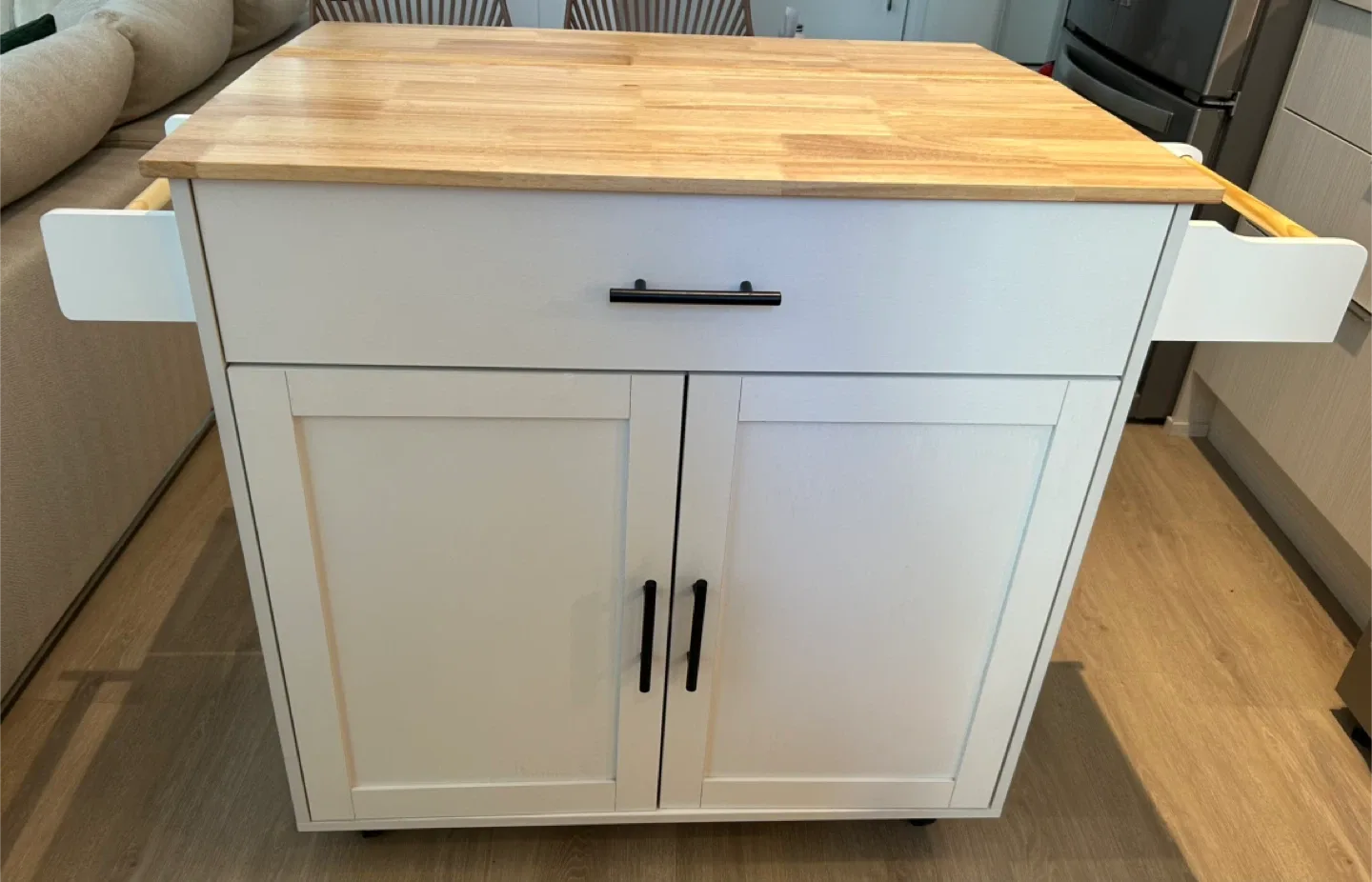 Kitchen Island Cart - White & Wood