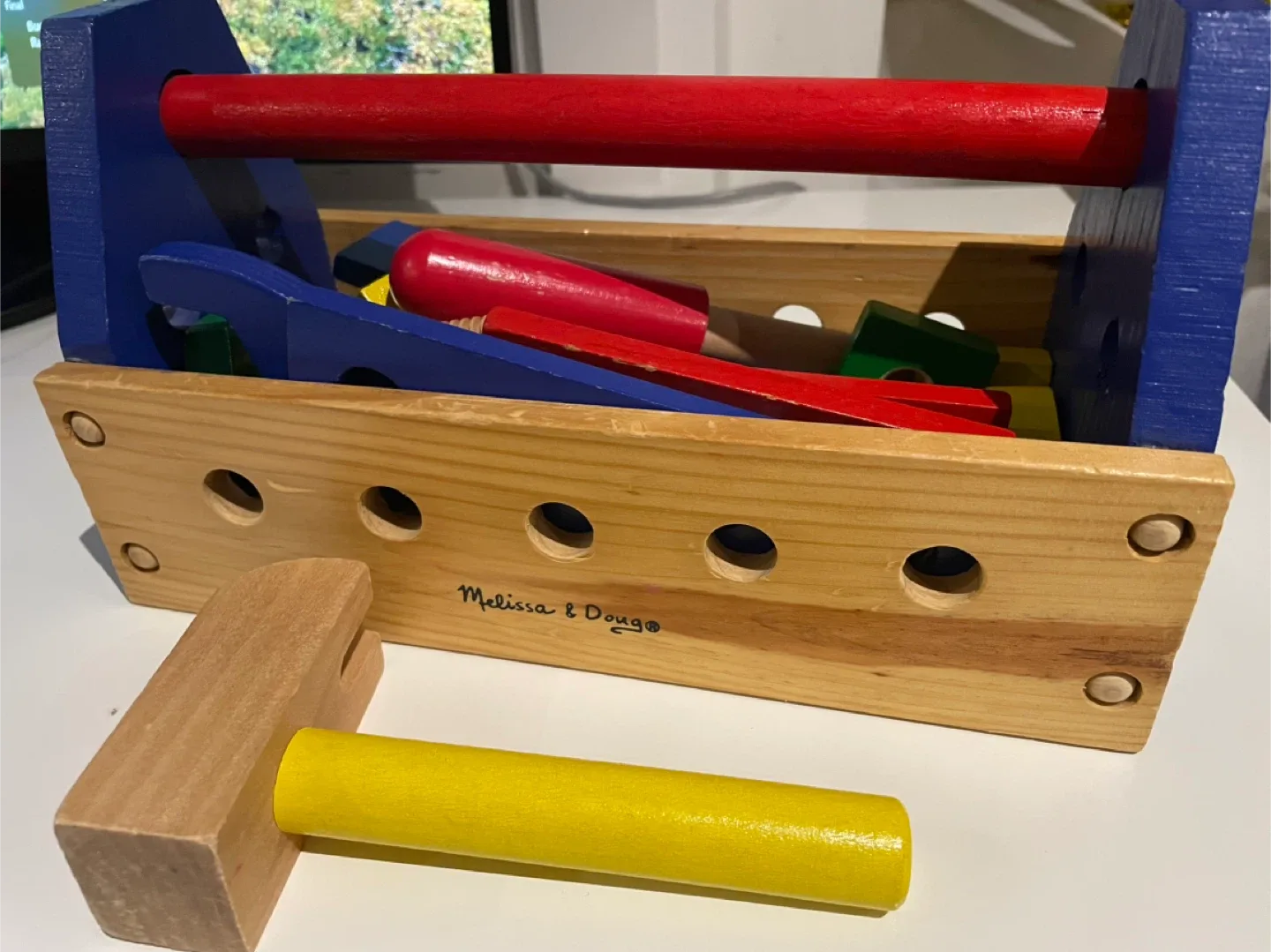 Melissa & Doug Wooden Tool Box Set