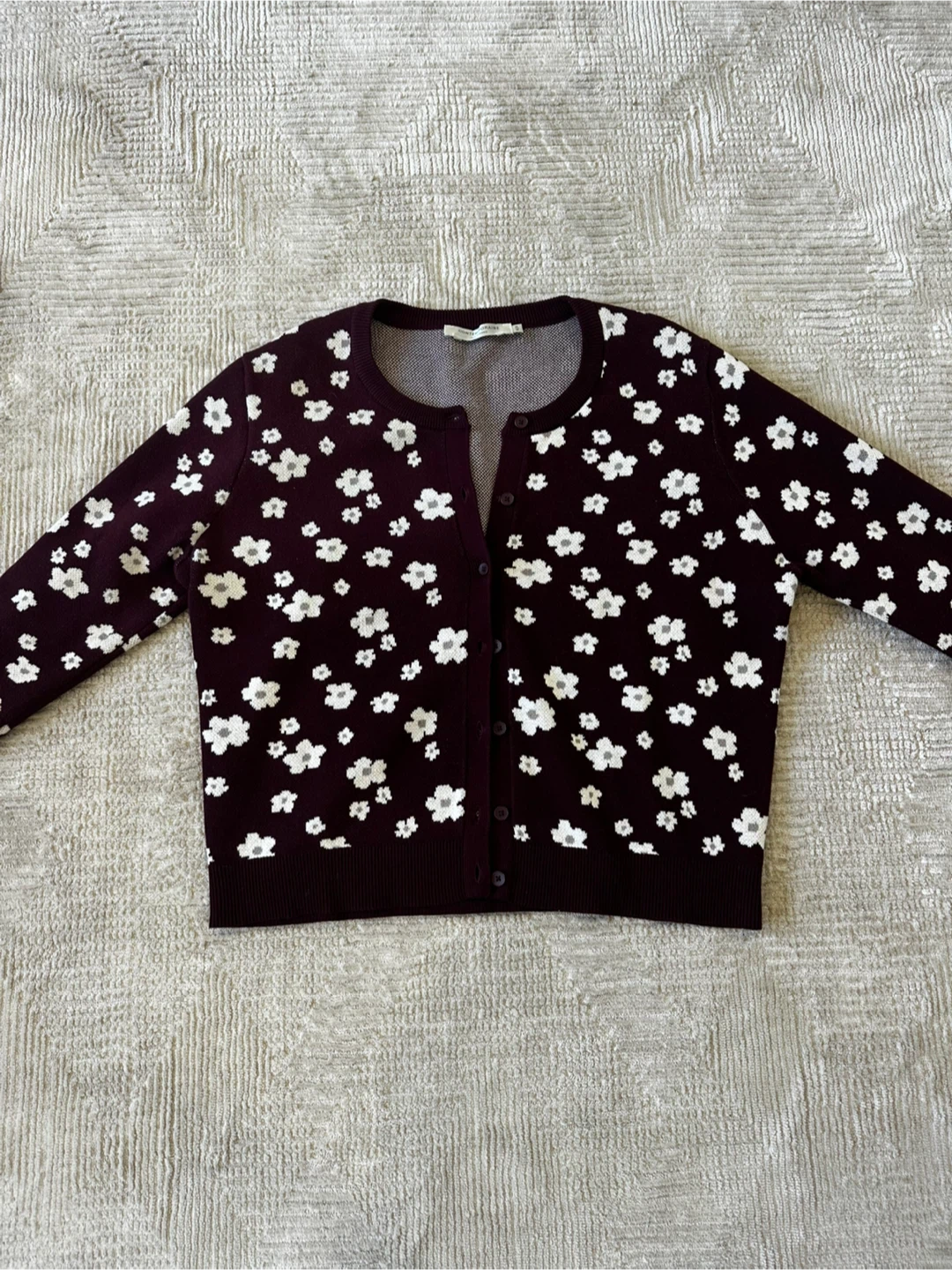 Floral Knit Cardigan - Size M - photo 4