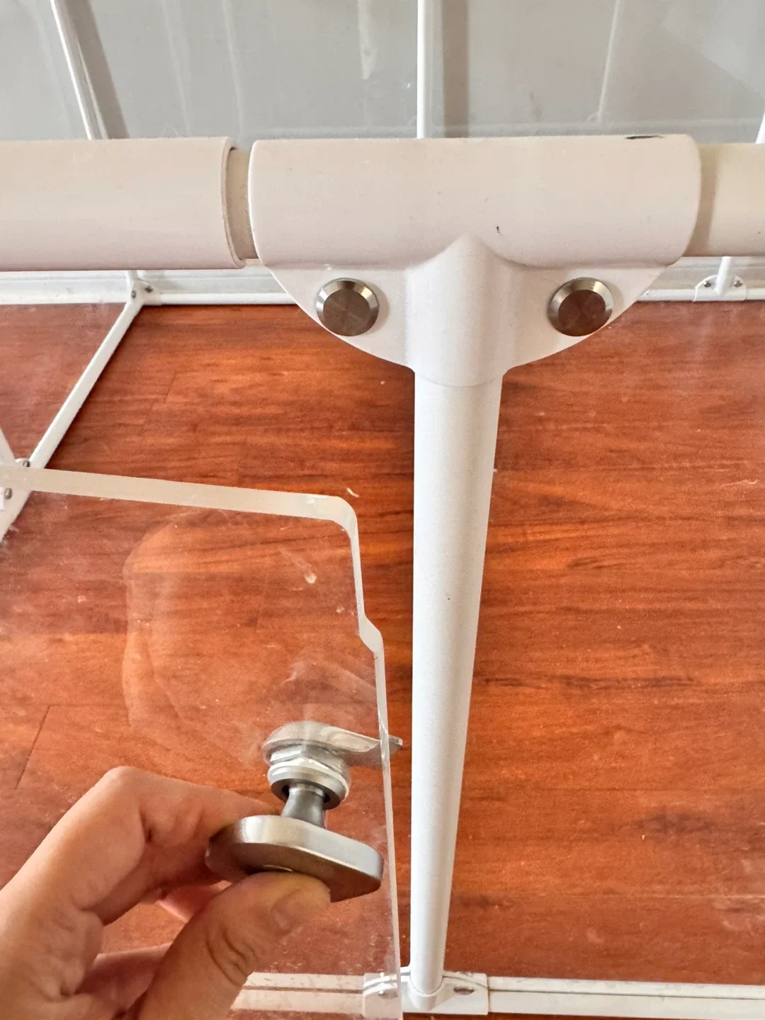 White Acrylic Clear Pet Pen image indicator(3)