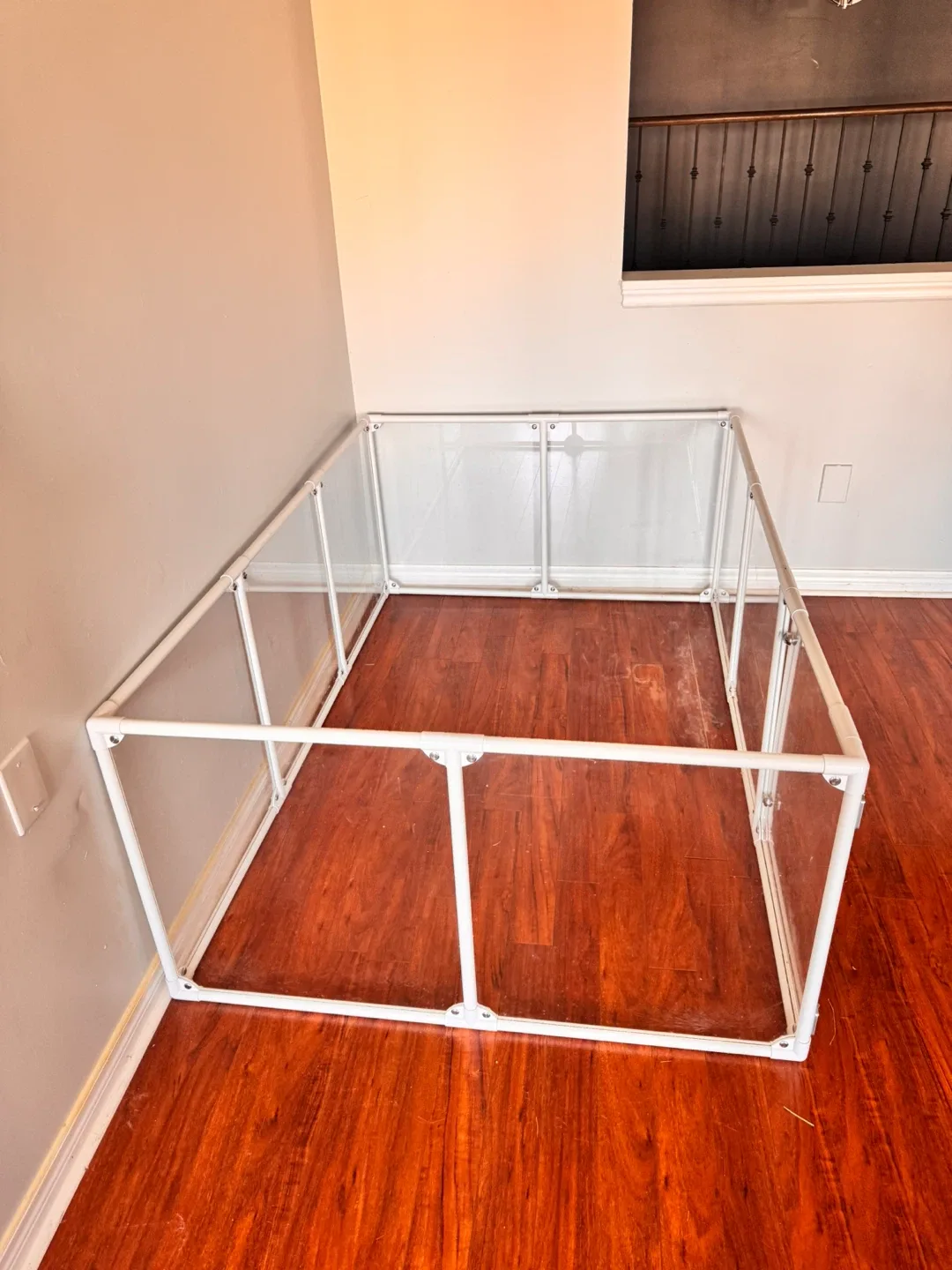 White Acrylic Clear Pet Pen image indicator(5)