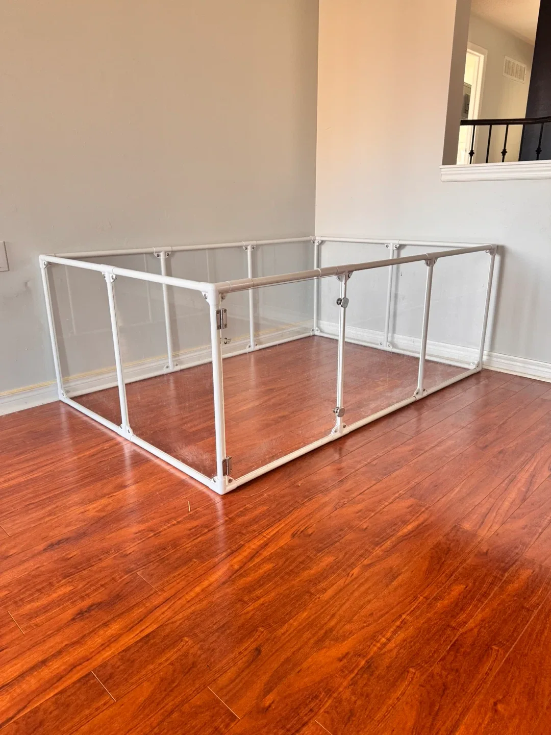 White Acrylic Clear Pet Pen image indicator(6)