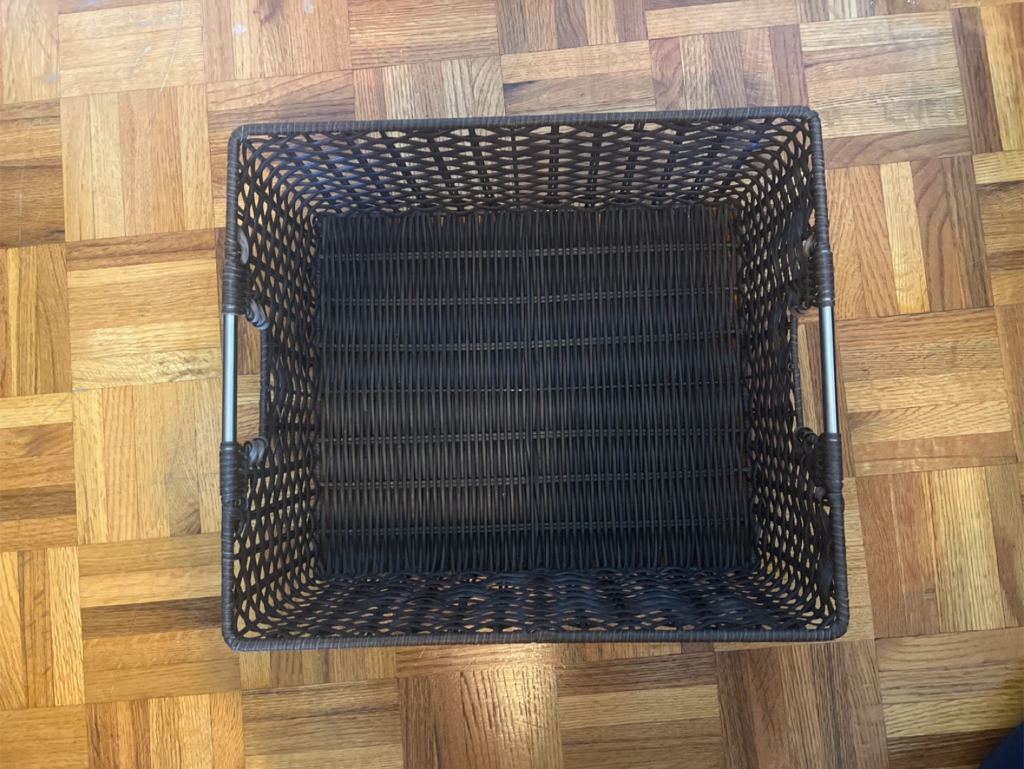 3x Wicker Storage Basket with Handles - photo 3