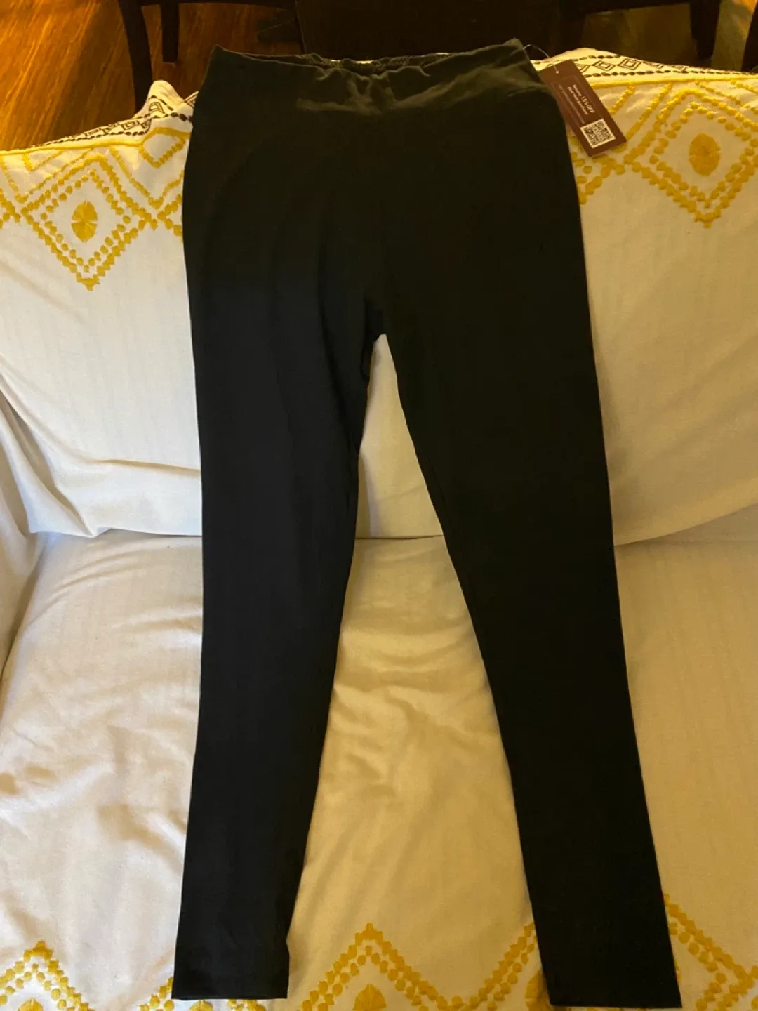 Satina Black Leggings - One Size