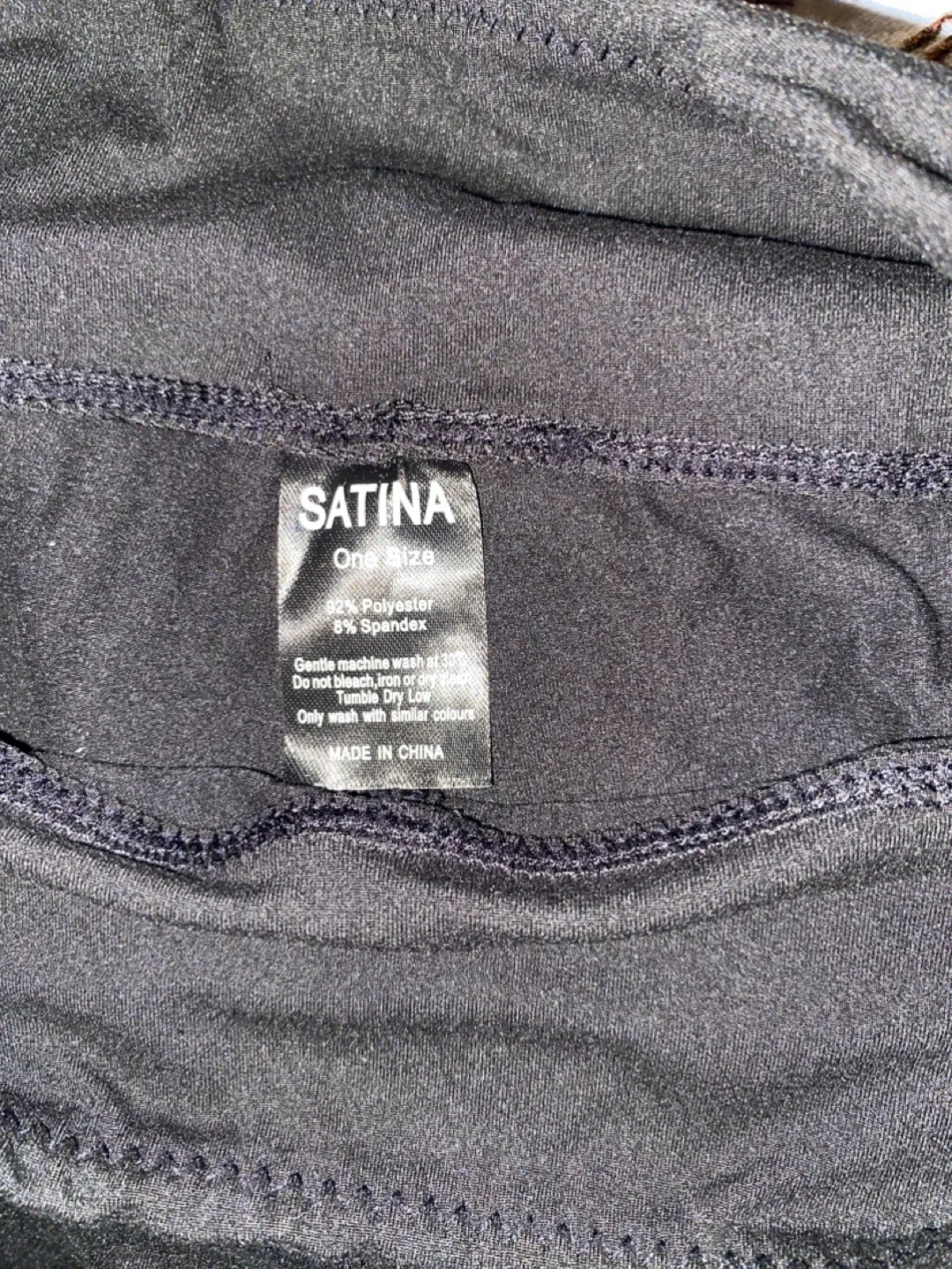 Satina Black Leggings - One Size image indicator(3)