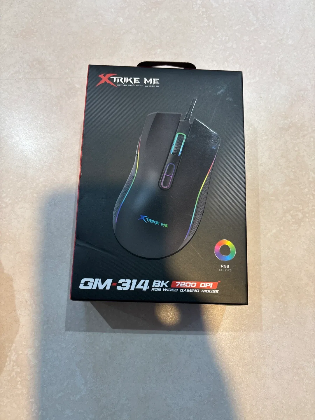 Xtrike Me GM-314 BK 7200 DPI RGB Wired Gaming Mouse - New