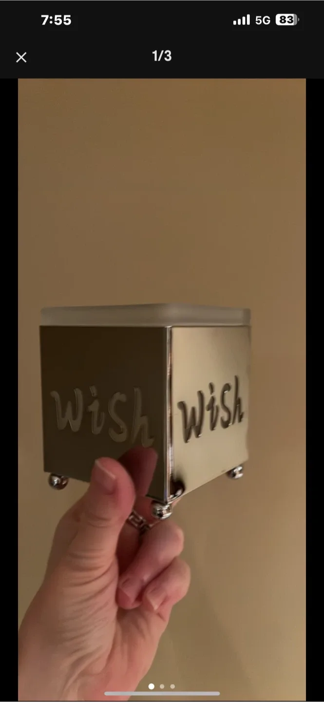 Set of 4 Metal Candle Holders - Wish, Dream, Peace, Hope image indicator(2)