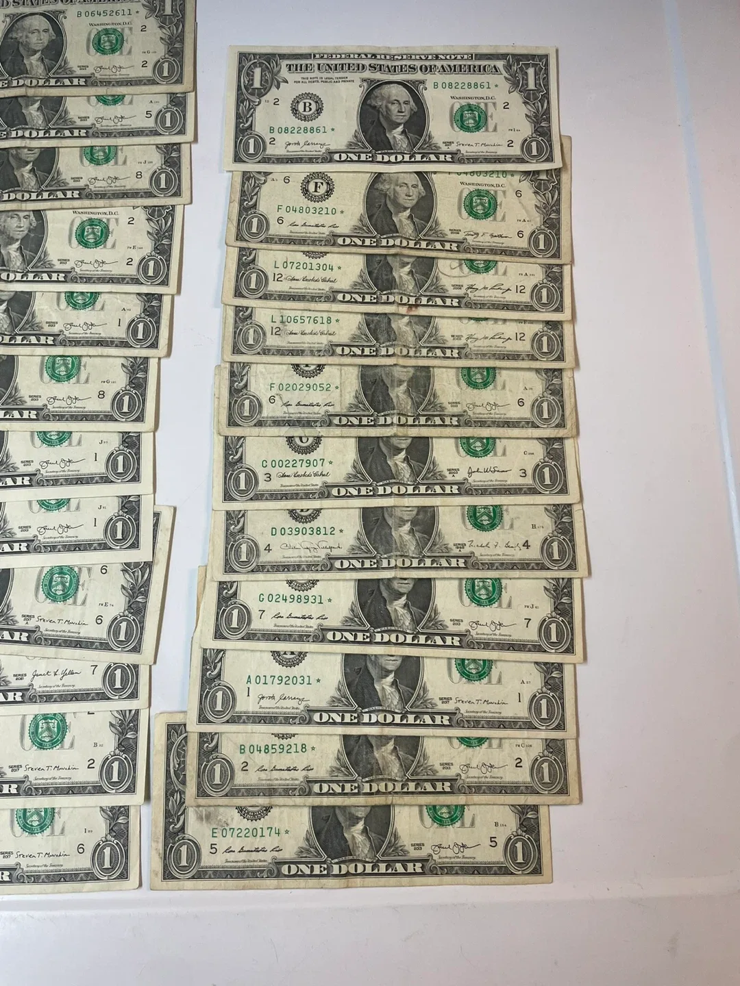 $1 US Dollar Bills star notes (35x) image indicator(3)