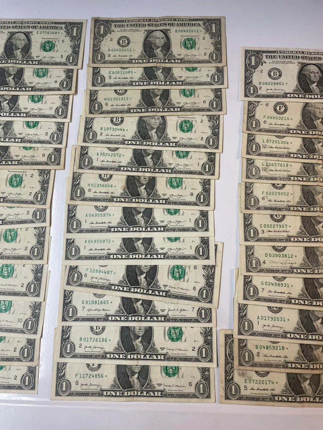 $1 US Dollar Bills star notes (35x) image indicator(4)