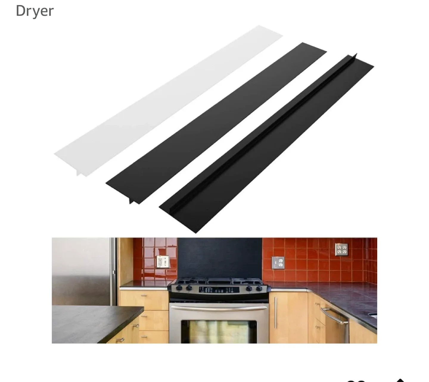 Kitchen Stove/Counter Gap Filler Covers