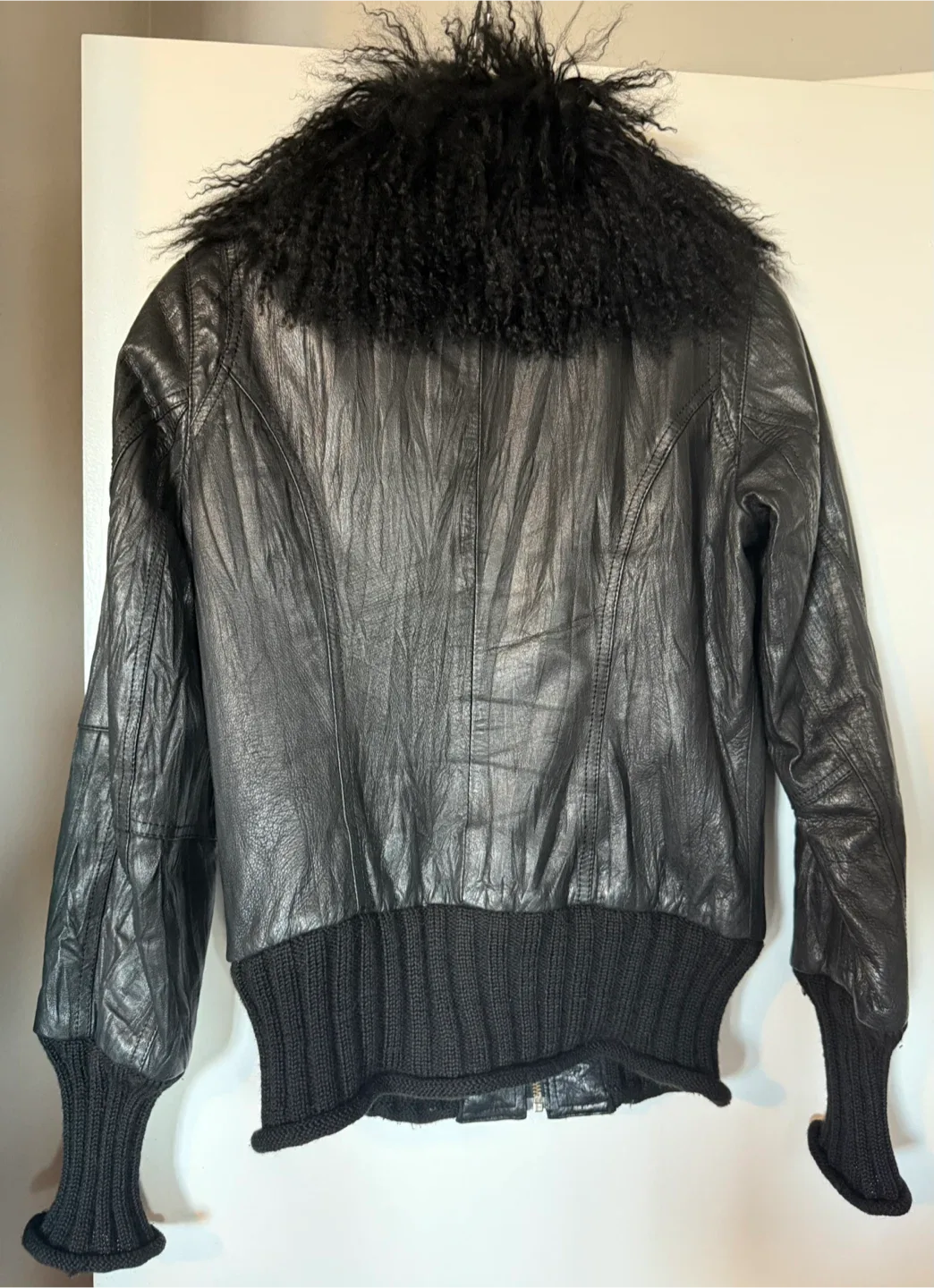 Danier Black Leather Jacket XS/TP image indicator(2)