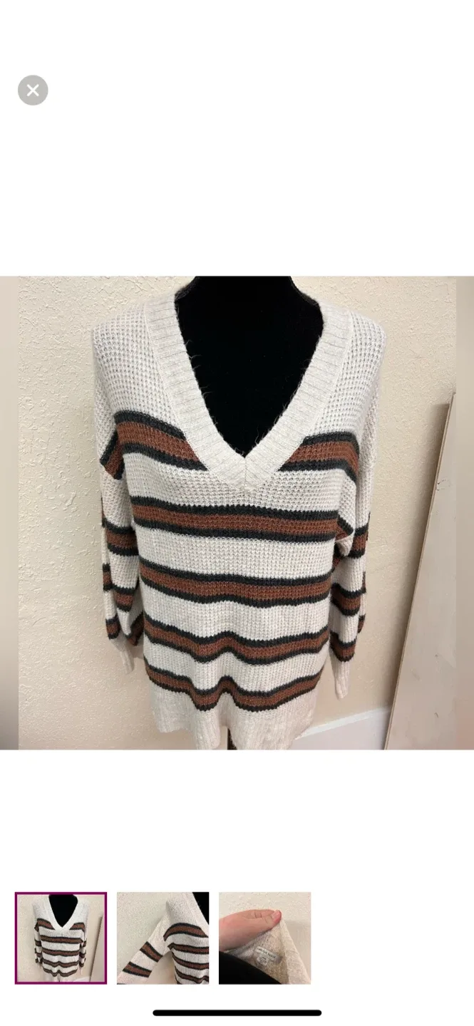 American Eagle Striped Sweater - Size S