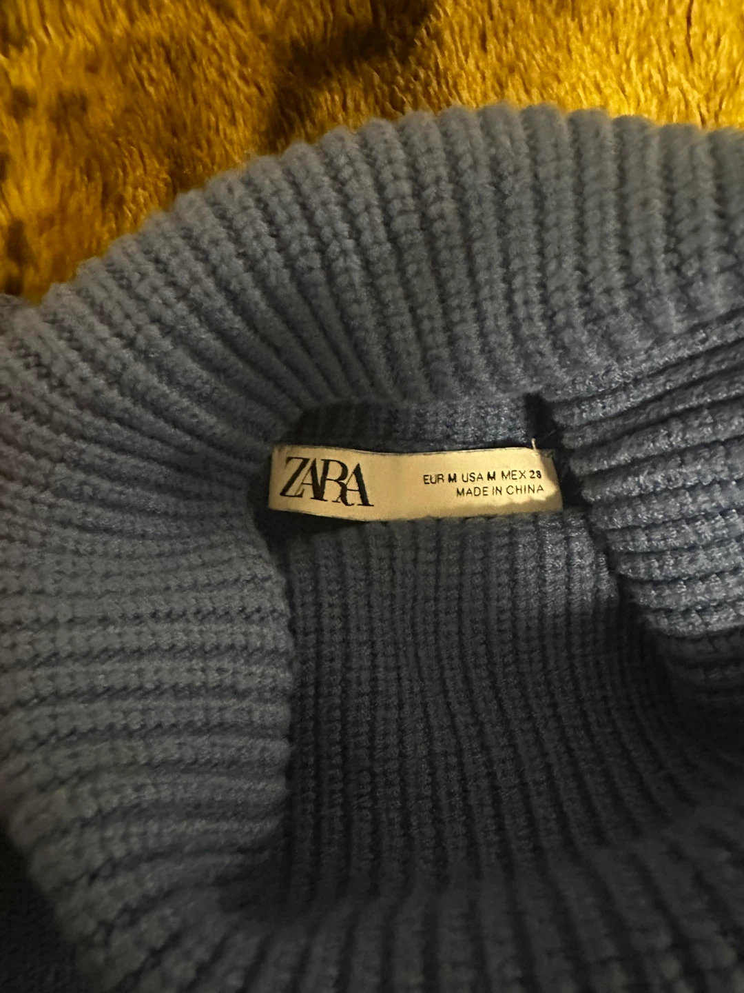 Zara Blue Knit Turtleneck - Size M - photo 2