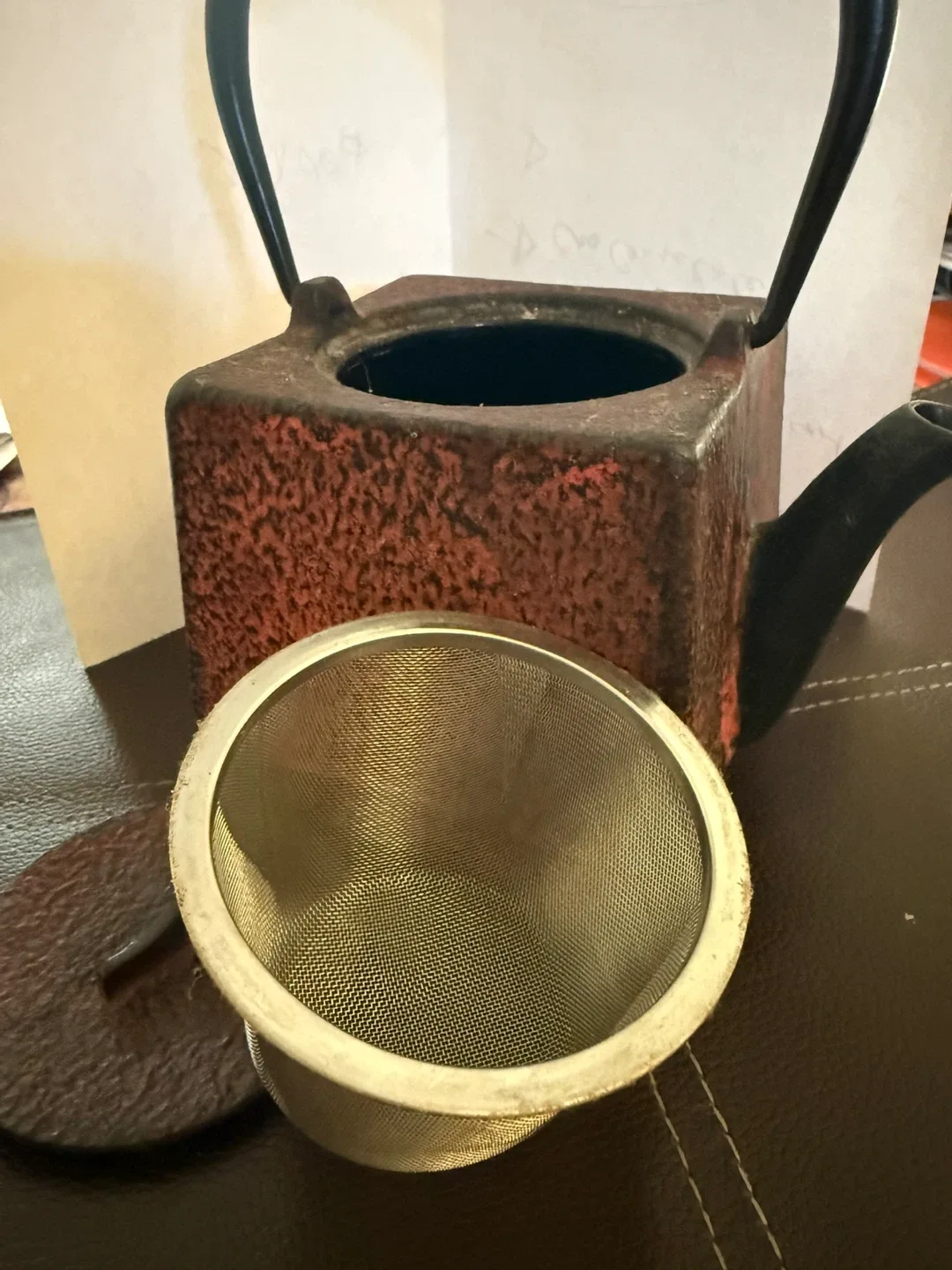 Tetsubin Cast Iron Tea Kettle-Vintage NEW image indicator(3)