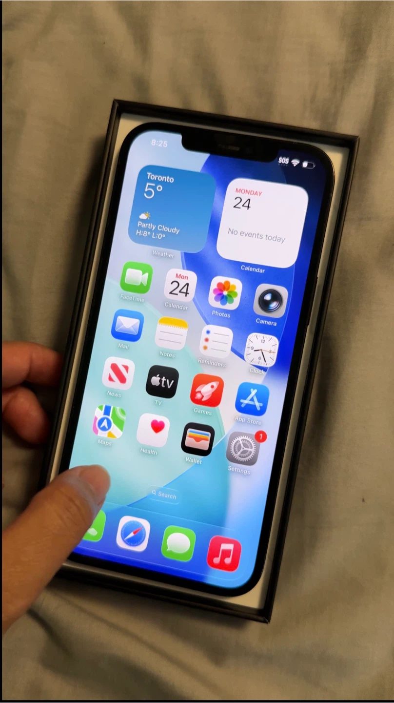iPhone 12 Pro Max 128GB Pacific Blue - Box and Charger Included! - photo 2
