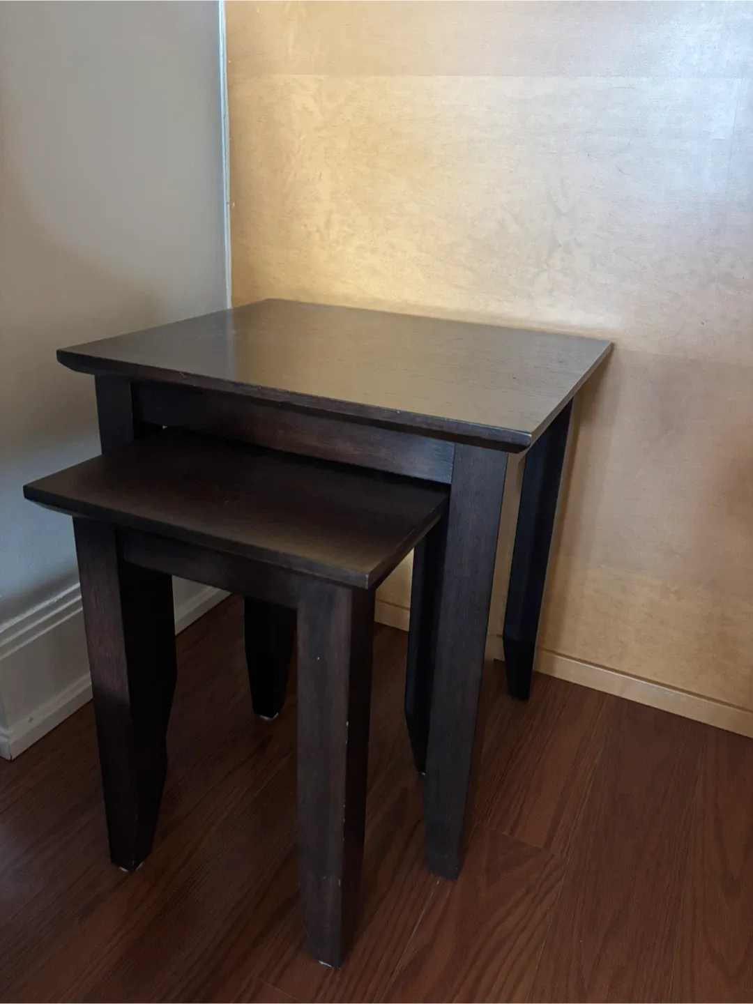 NEW Nesting Tables - Dark Brown Wood