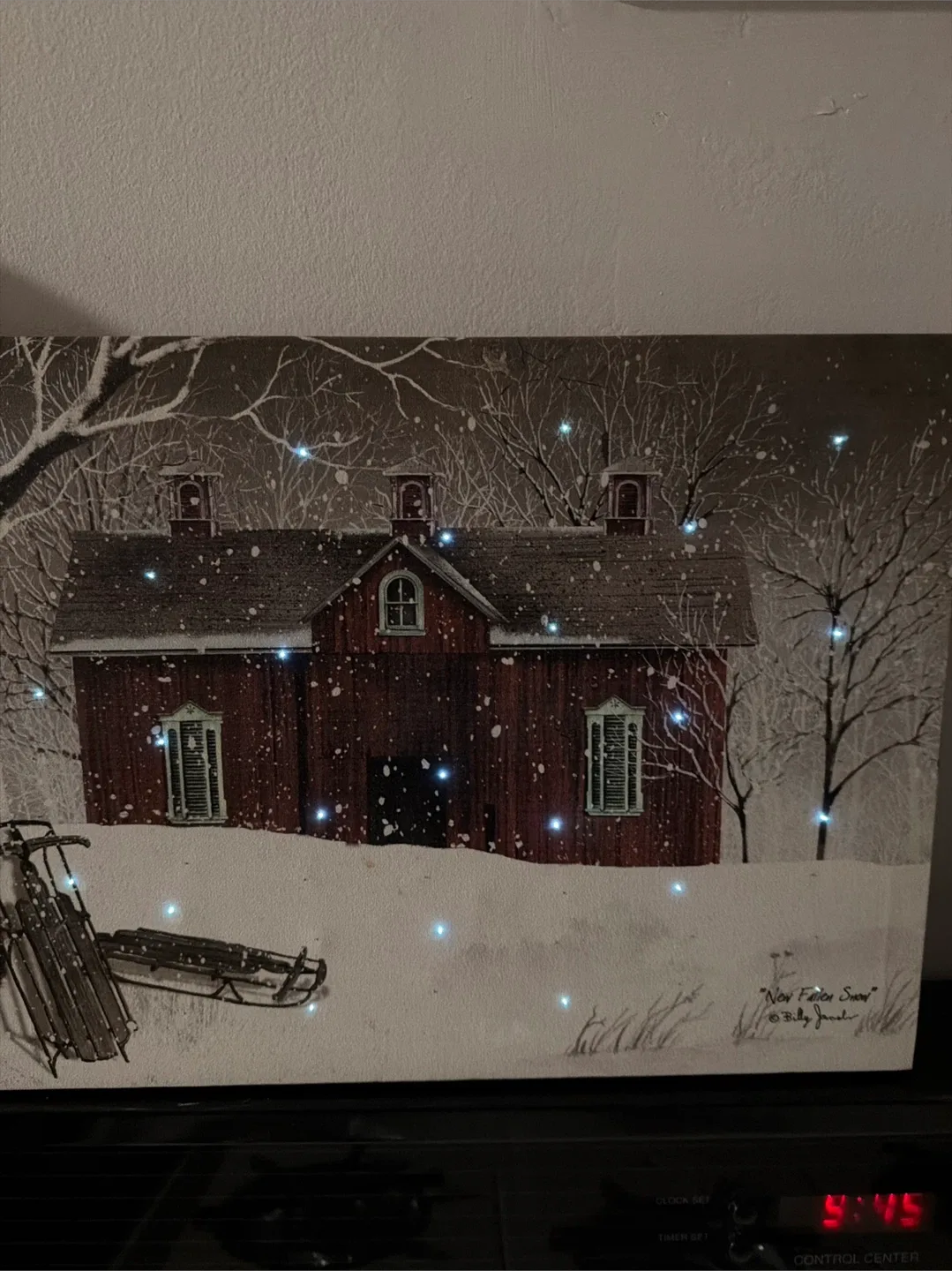 Billy Jacobs "New Fallen Snow" Lighted Canvas Print